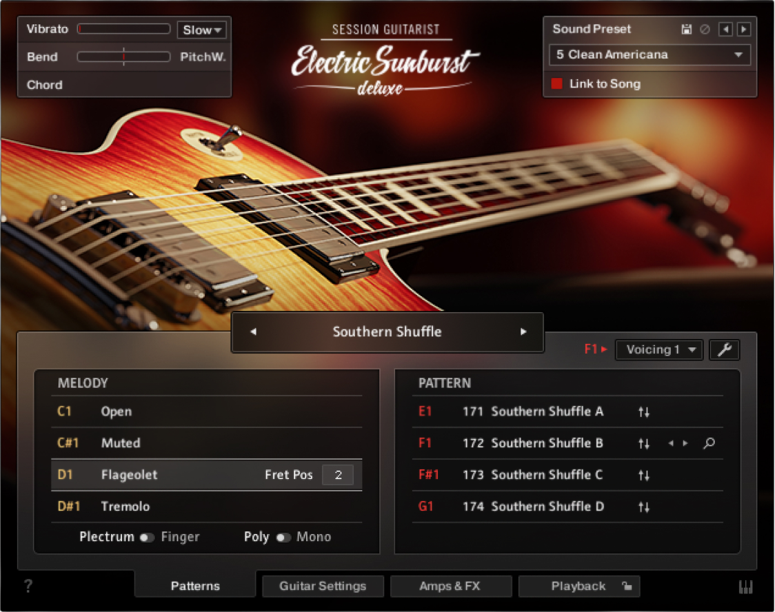 Photo of Native Instruments Session Guitarist - Electric Sunburst Deluxe Virtual Instrument Plugin