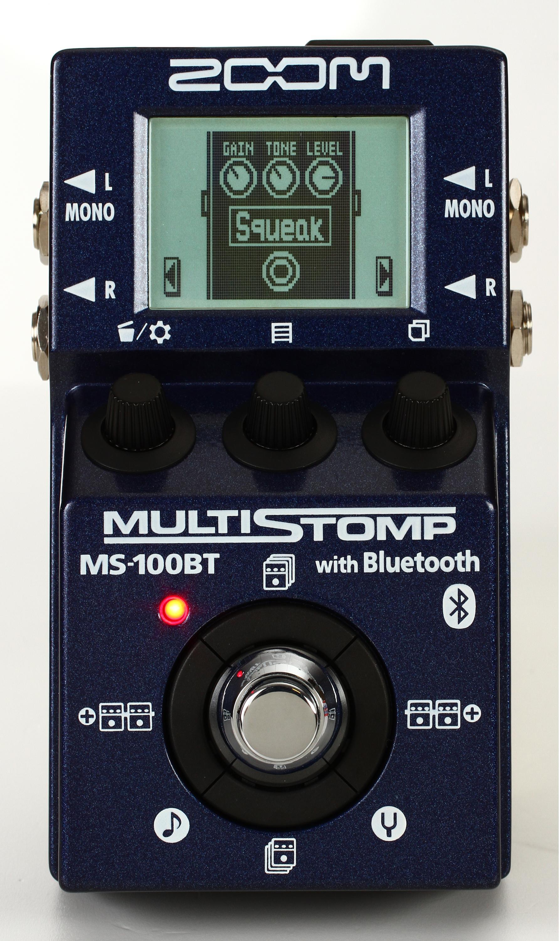Zoom MS-100BT MultiStomp Effects Pedal with Bluetooth