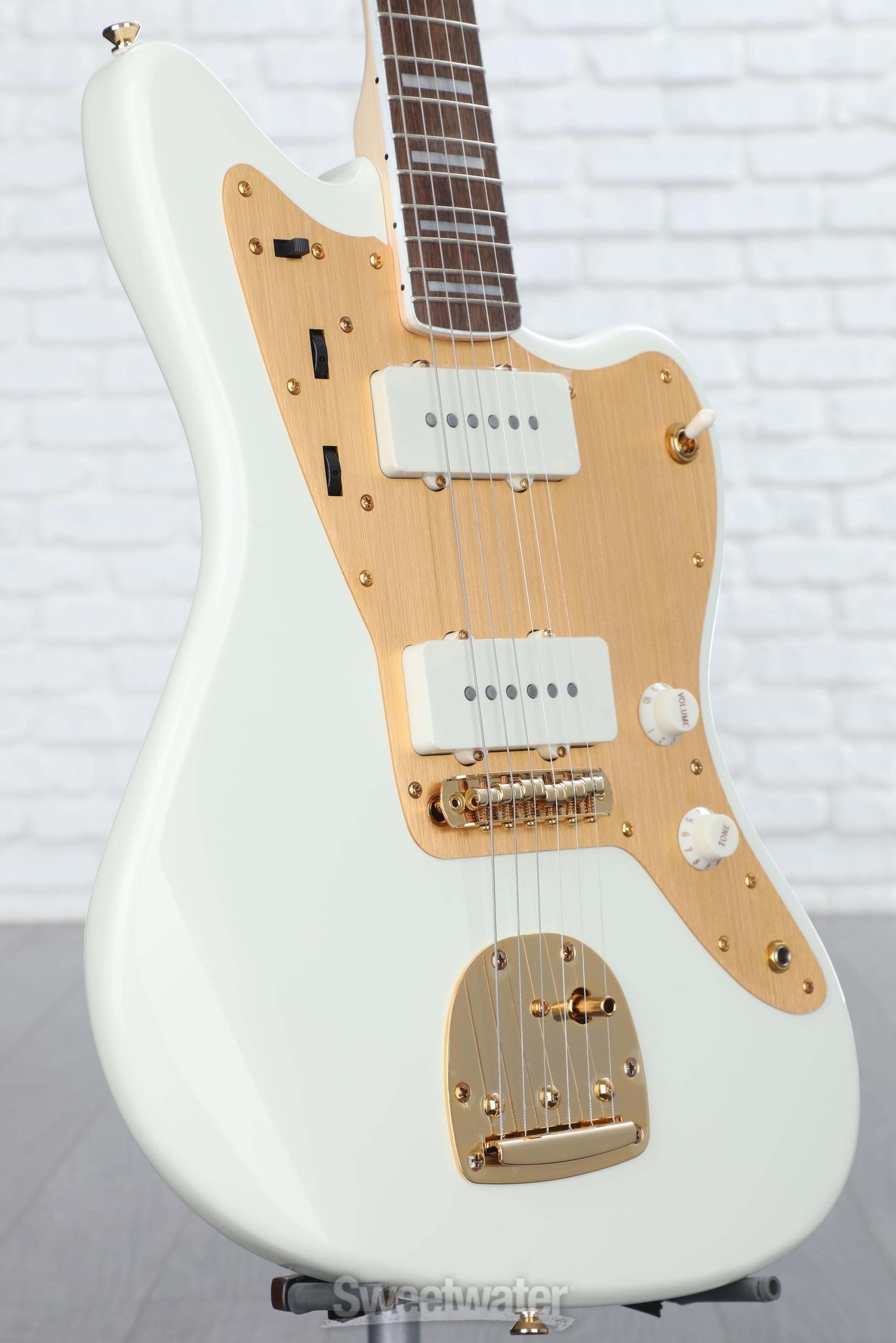 40th Anniversary Gold Edition Jazzmaster - Olympic White - Sweetwater