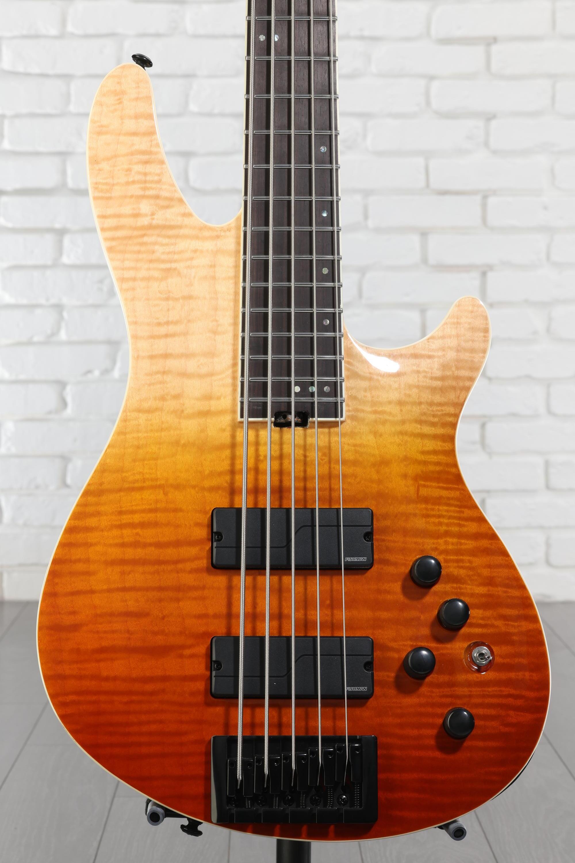 Schecter SLS Elite-5 Bass Guitar - Antique Fade Burst | Sweetwater