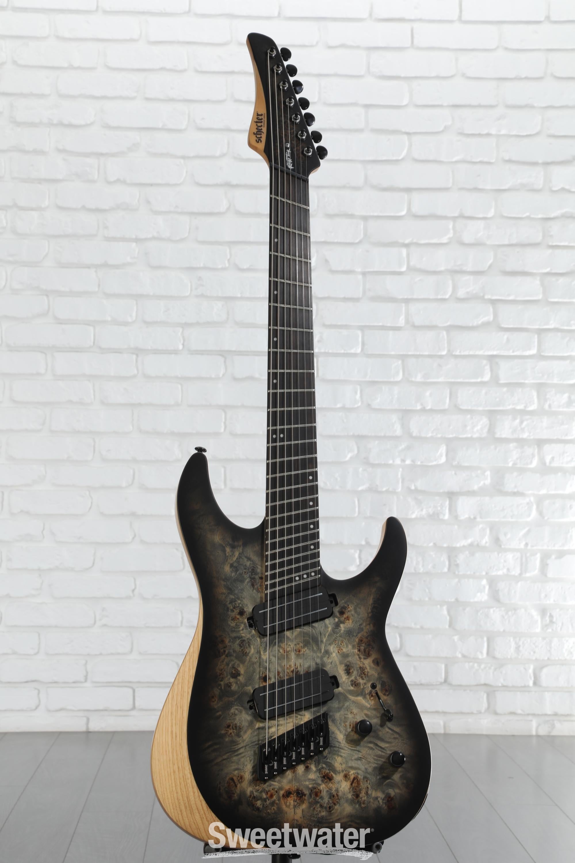 Schecter Reaper-7 Multiscale - Satin Charcoal Burst | Sweetwater