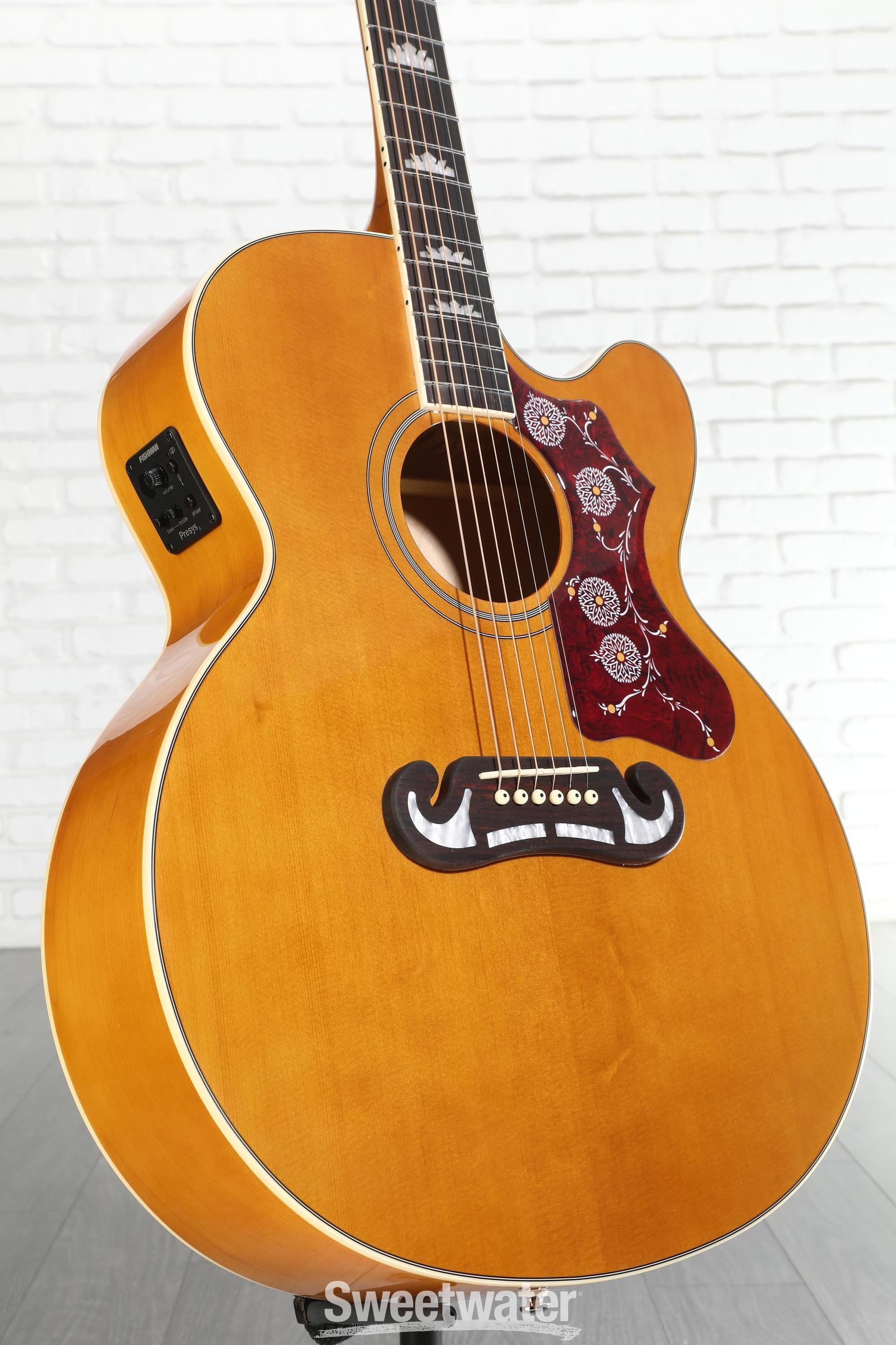 Photo of Epiphone J-200 Studio EC Acoustic-electric Guitar - Antique Natural
