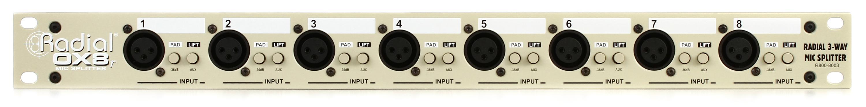 Radial OX8-r 8-channel Microphone Splitter | Sweetwater