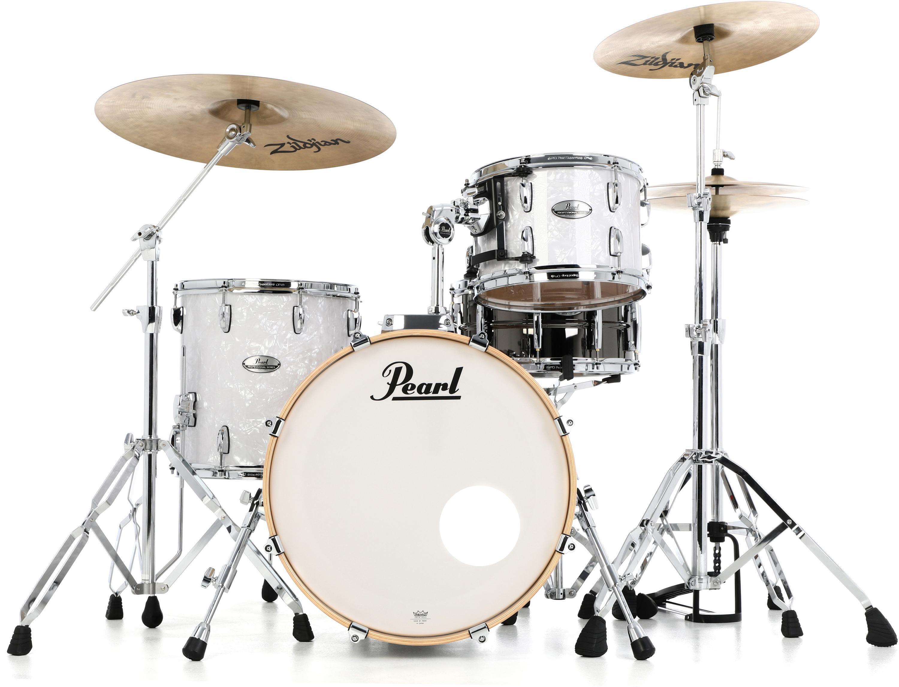 Photo of Pearl Professional Maple 3-piece Shell Pack - White Marine Pearl
