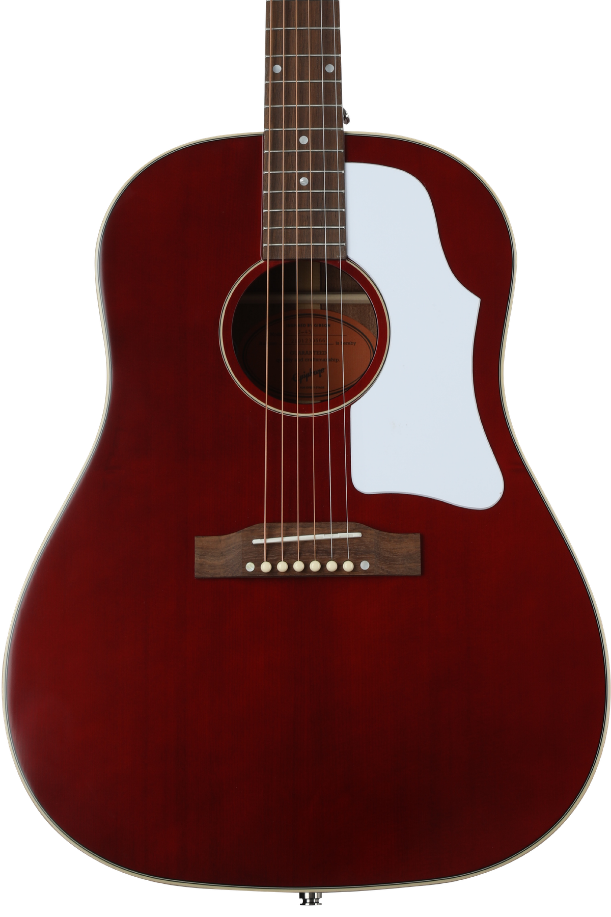 Epiphone J-45 Acoustic-electric - Aged Wine Red Gloss Sweetwater Exclusive
