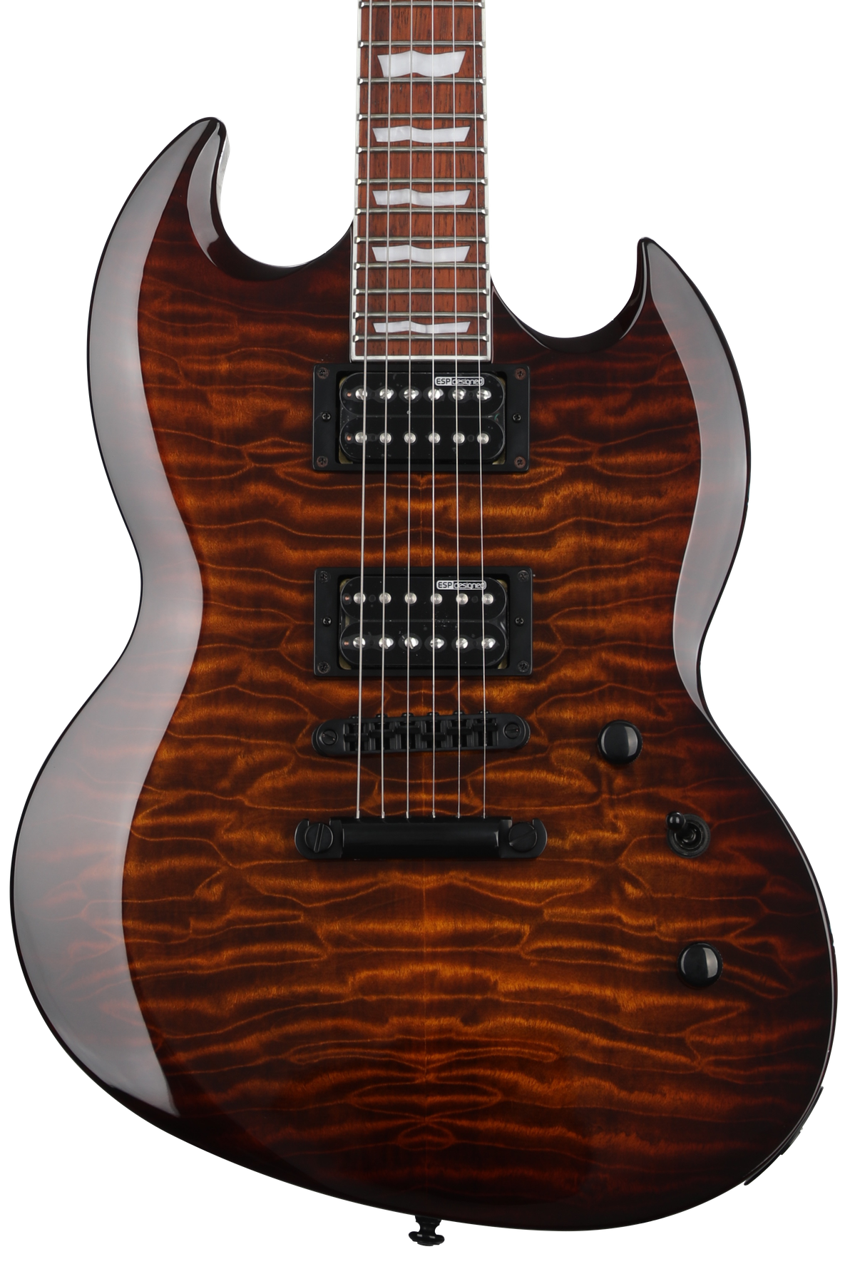 ESP LTD Viper-256 Electric Guitar - Dark Brown Sunburst | Sweetwater