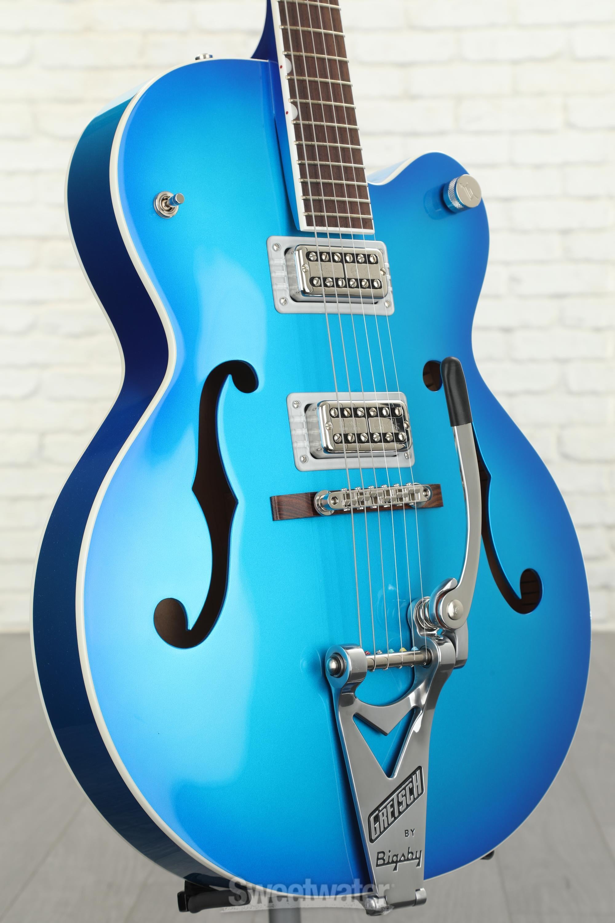 Gretsch G6120T Brian Setzer Signature Hot Rod - Candy Blue Burst |  Sweetwater