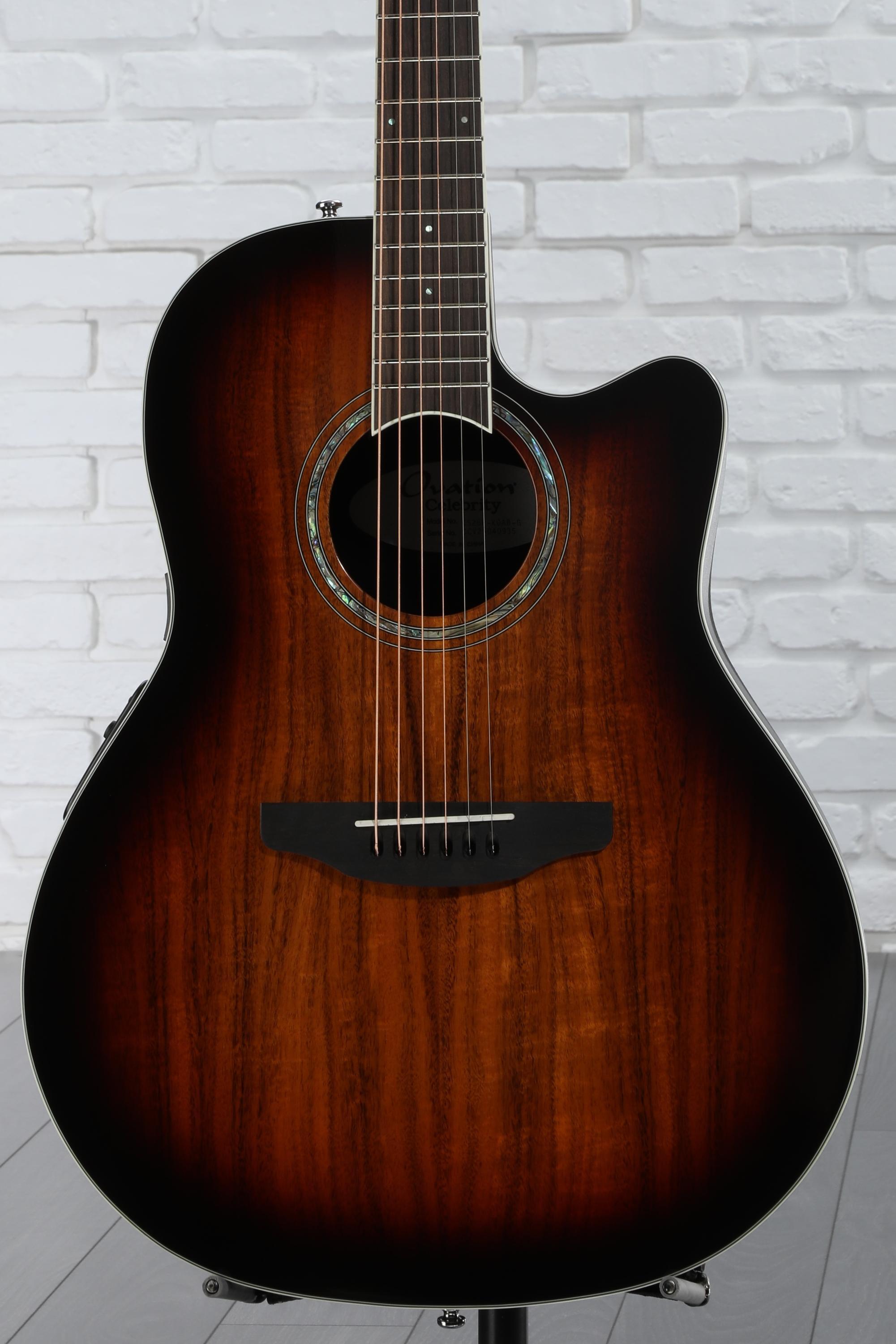 【美品、新品弦張替済】Ovation エレアコ CS28P-KOAB Amazon.com: Ovation CS28P-KOAB Celebrity Standard Exotic