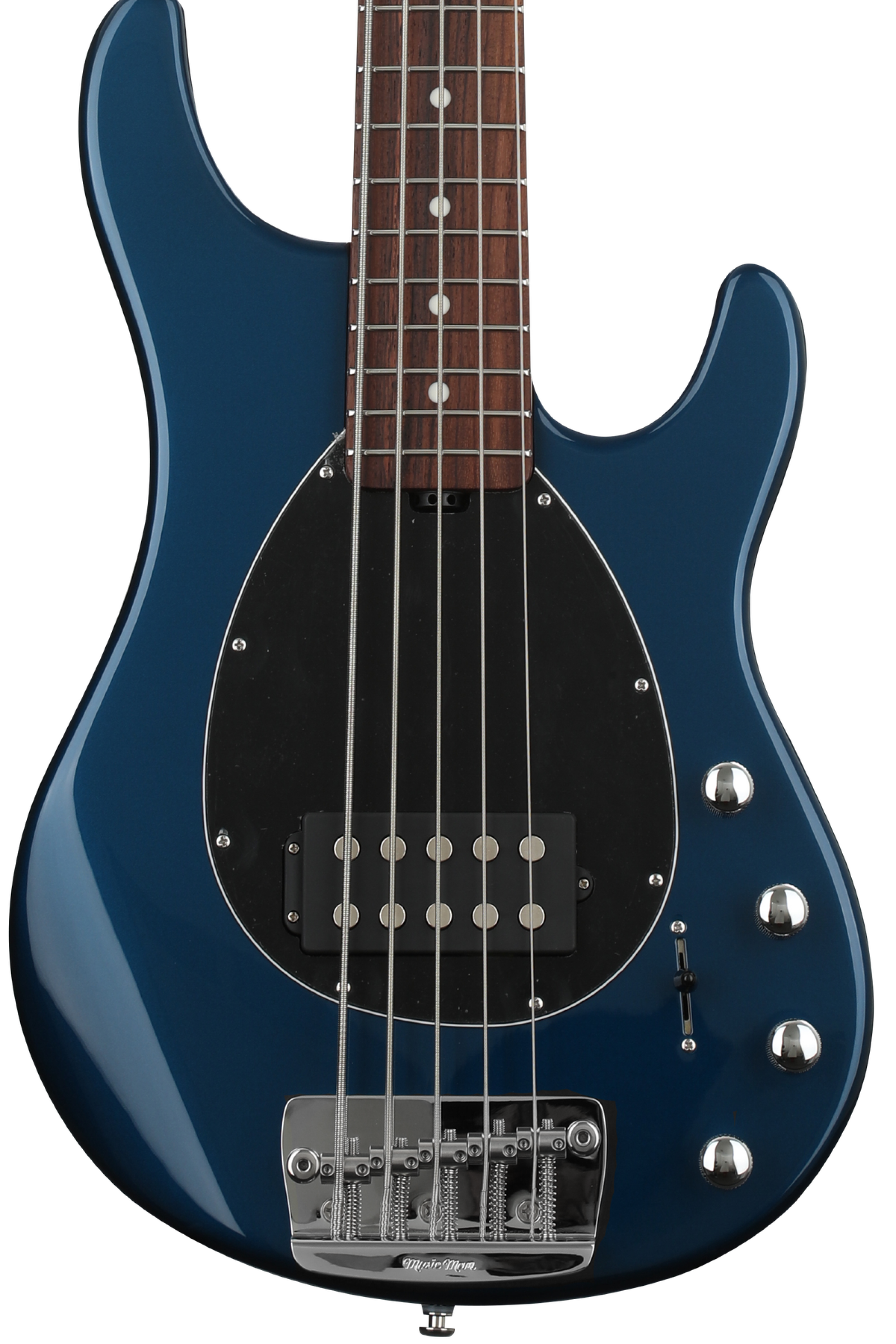 Ernie Ball Music Man Sterling 5 Bass Guitar - Vintage Blue Pearl