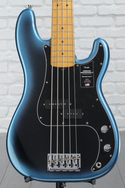 Fender American Professional II Precision Bass V - Dark Night with Maple Fingerboard
