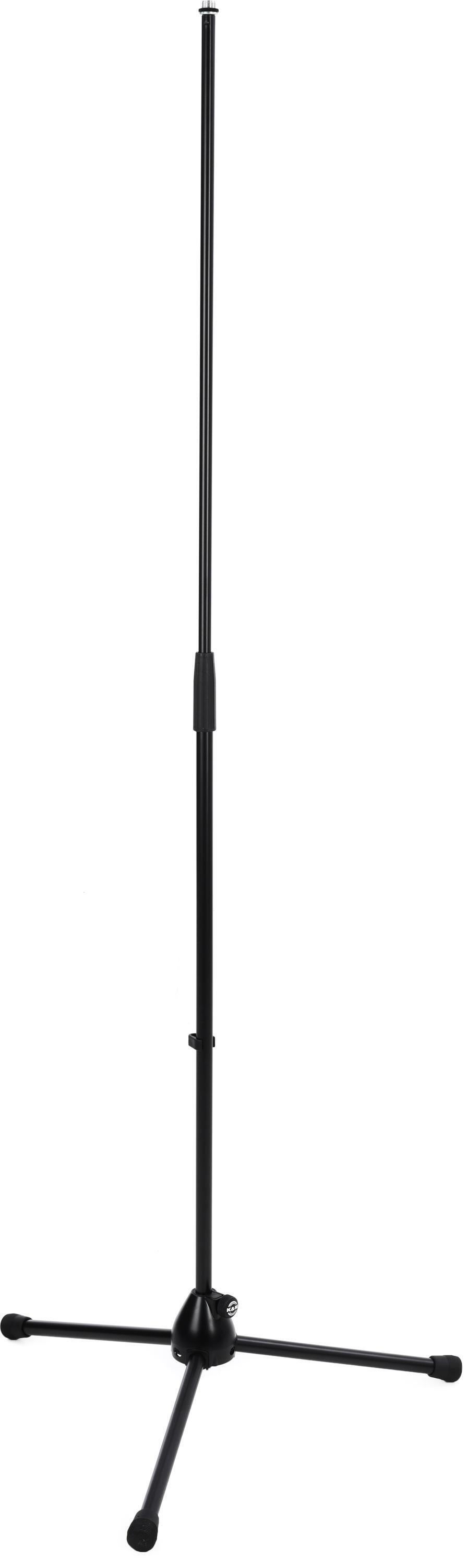 K&M 201A/2 Microphone Stand - Black | Sweetwater