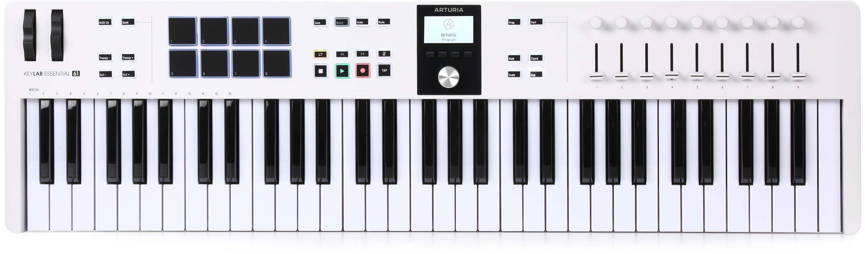 Arturia KeyLab Essential mk3 61-key Keyboard Controller - White