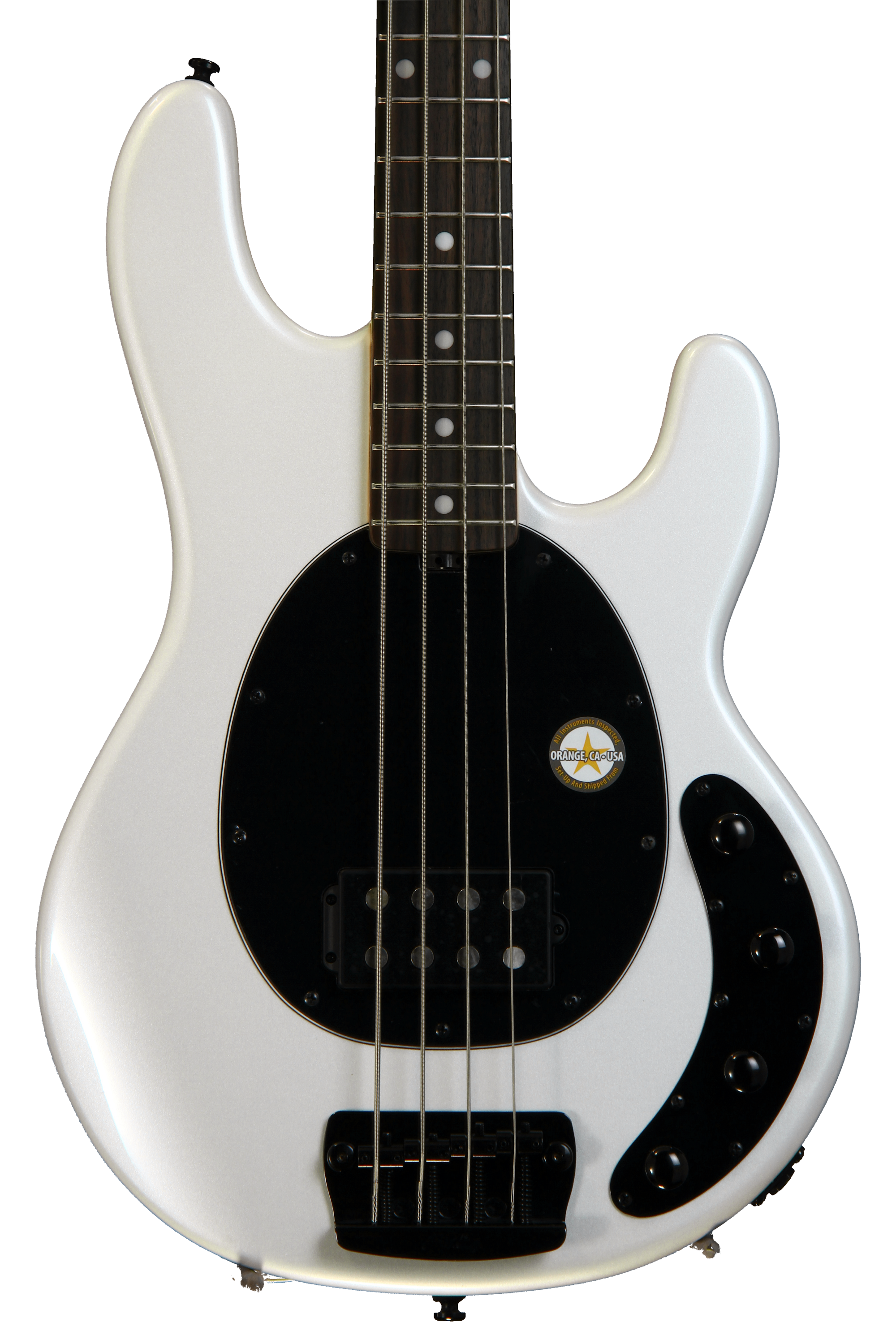 Sterling By Music Man Ray34 - Pearl White | Sweetwater Sterling By Music Man Ray34 - Pearl White | Sweetwater