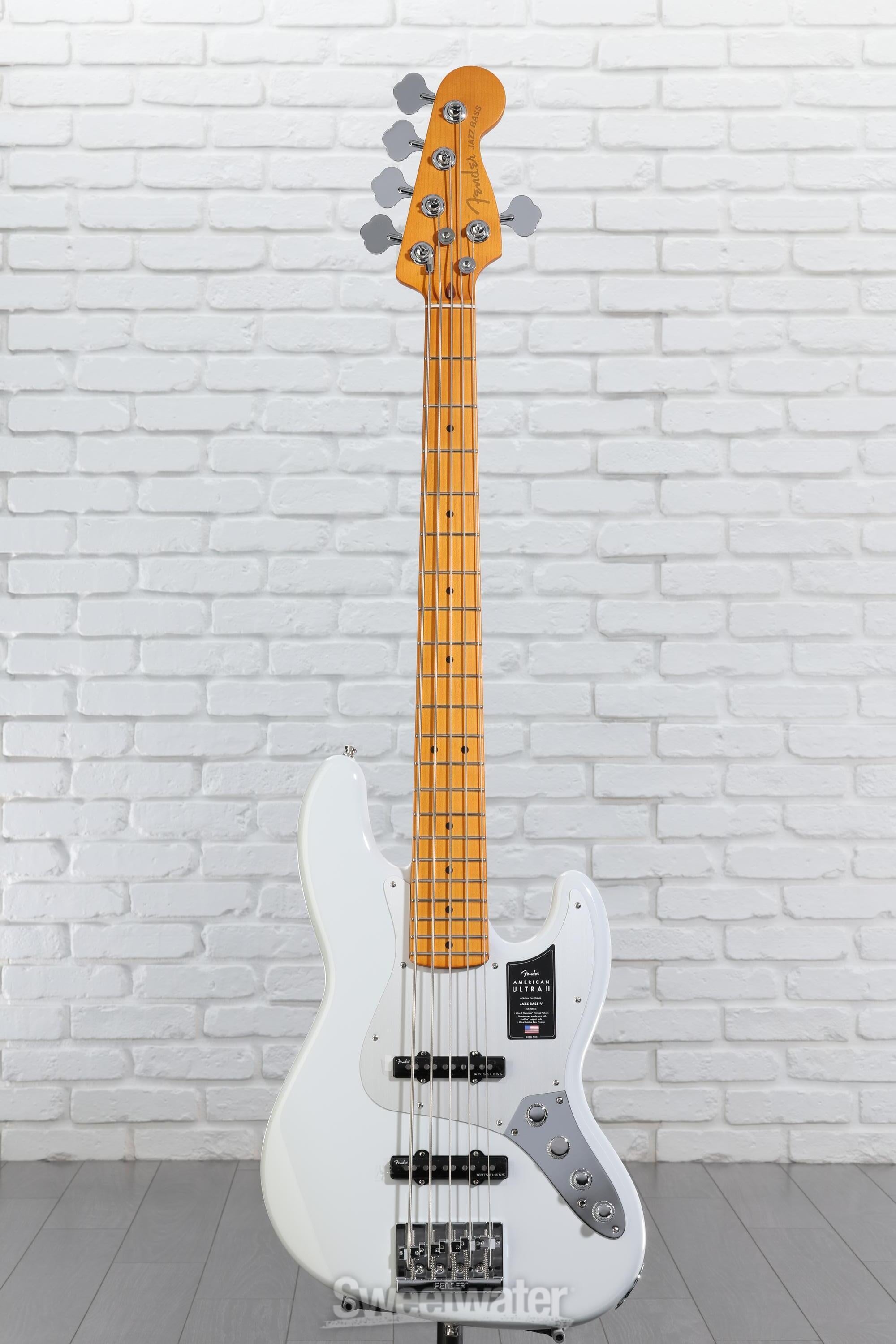 Fender American Ultra II Jazz Bass V - Avalanche, Maple