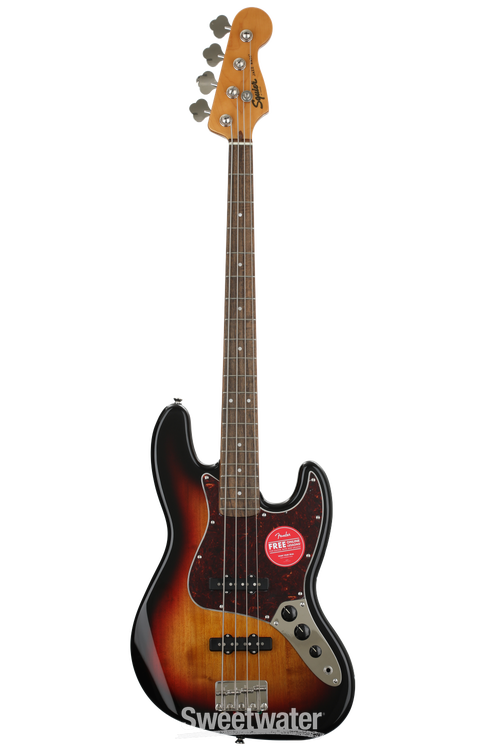 Squier Classic Vibe '60s Jazz Bass - 3-Tone Sunburst | Sweetwater