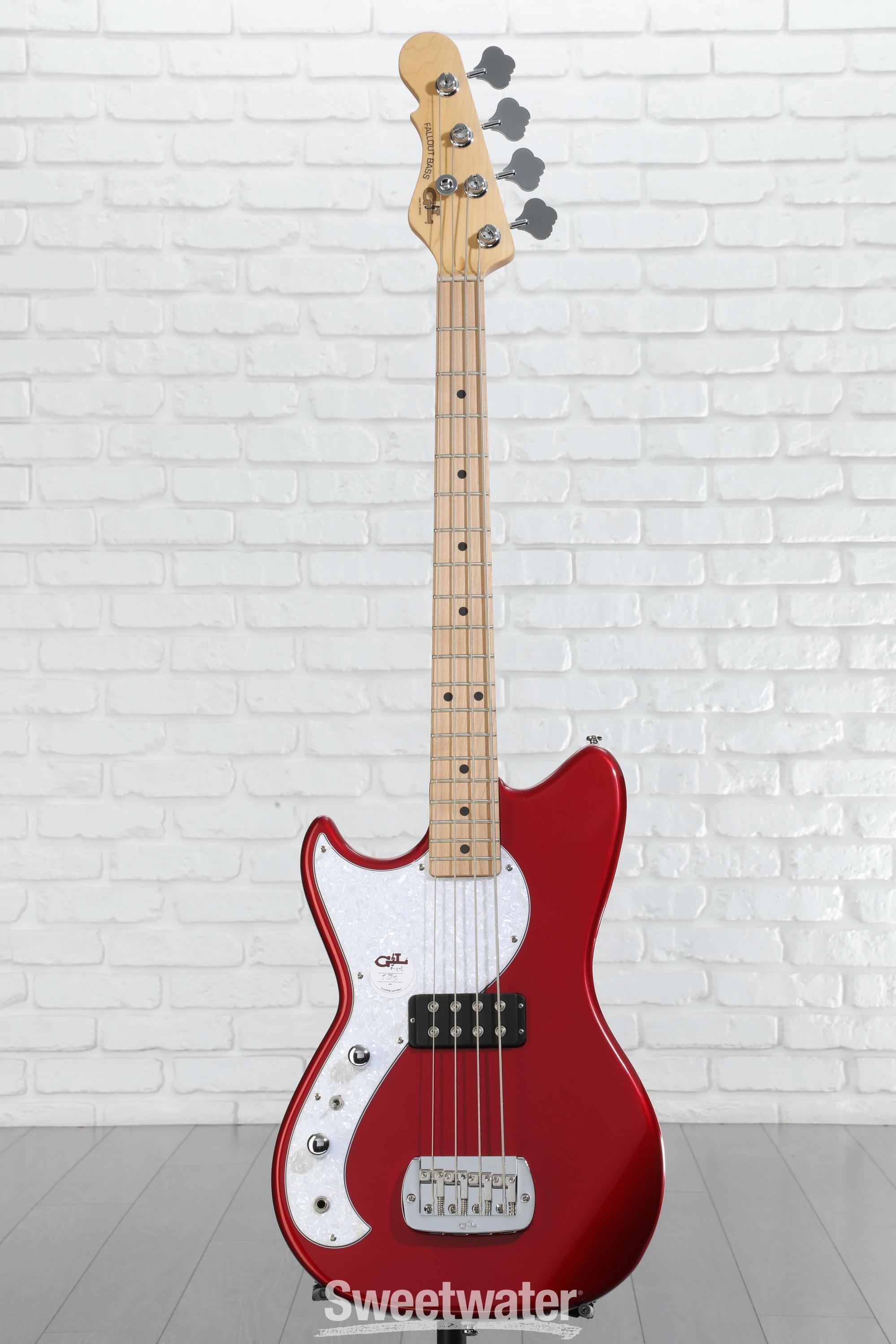 G&L Tribute Series Fallout Short Scale Bass Guitar - Jet