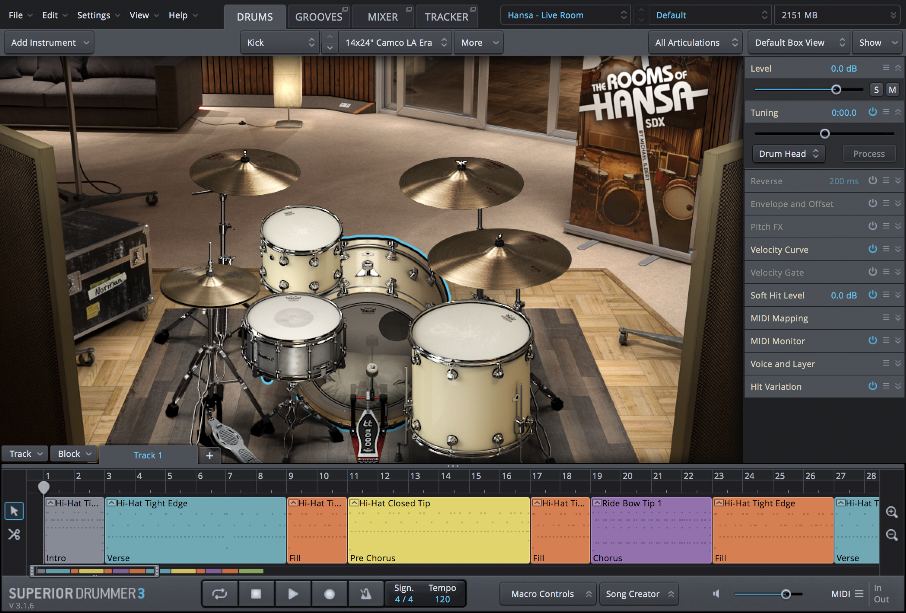 Toontrack The Rooms of Hansa SDX Sound Expansion Pack