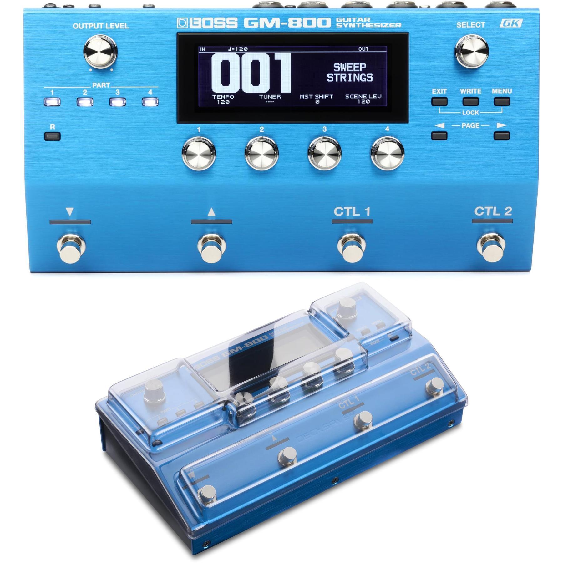 Boss GM-800 Guitar Synthesizer Pedal with Decksaver | Sweetwater