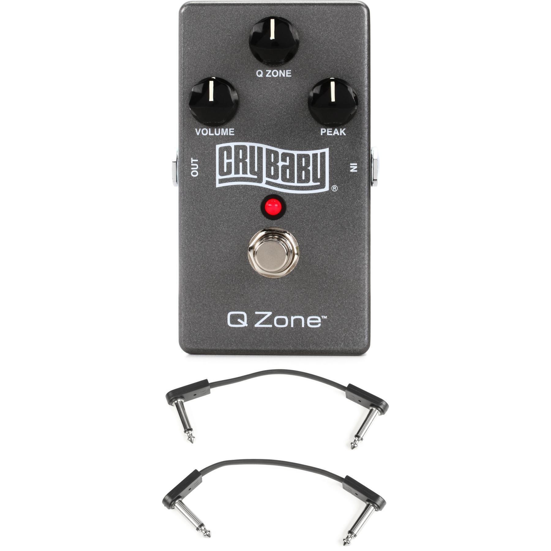 Dunlop Cry Baby Q Zone Fixed-Wah Pedal with EBS Patch Cables