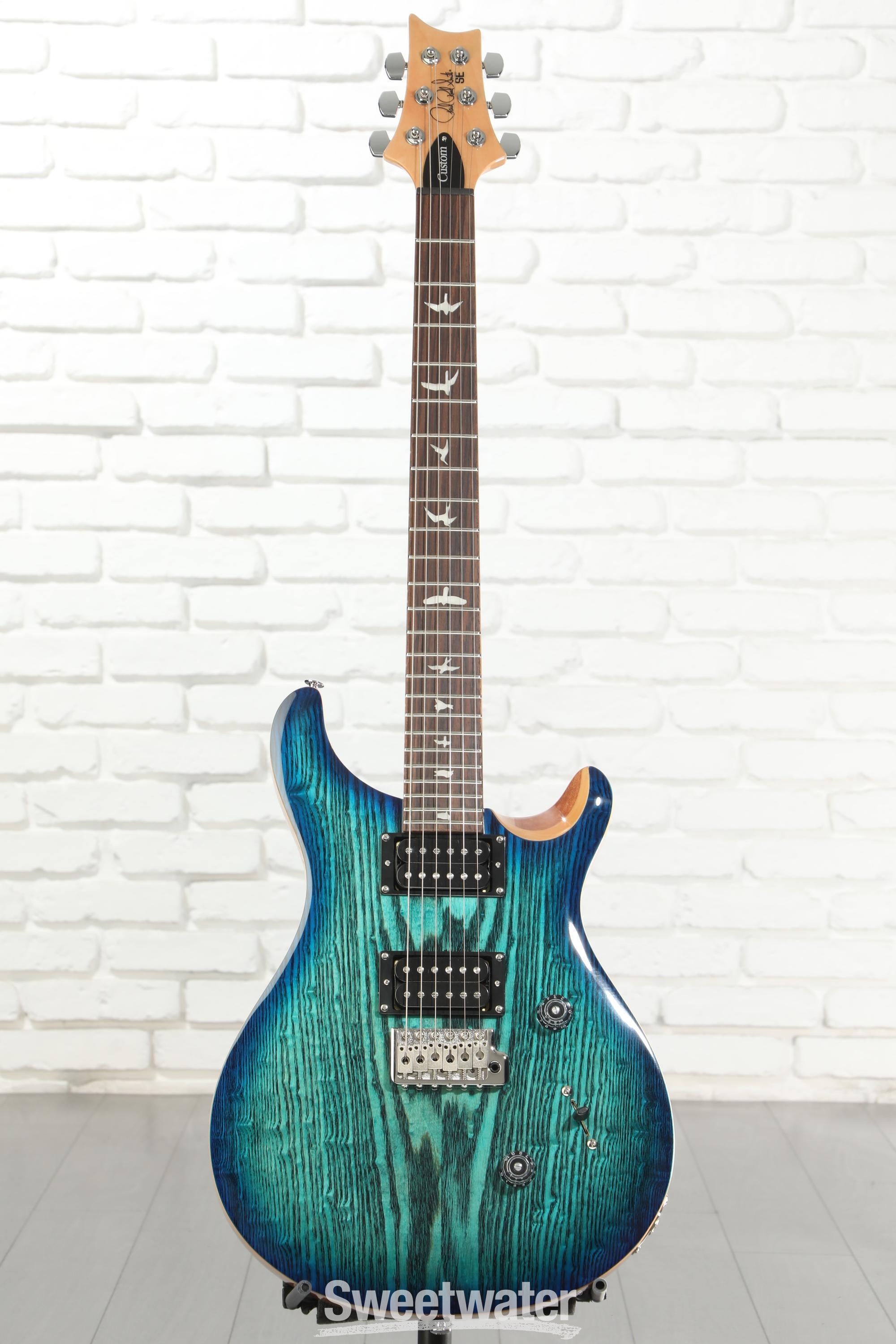 PRS SE Custom 24 Exotic Electric Guitar - Lake Blue | Sweetwater
