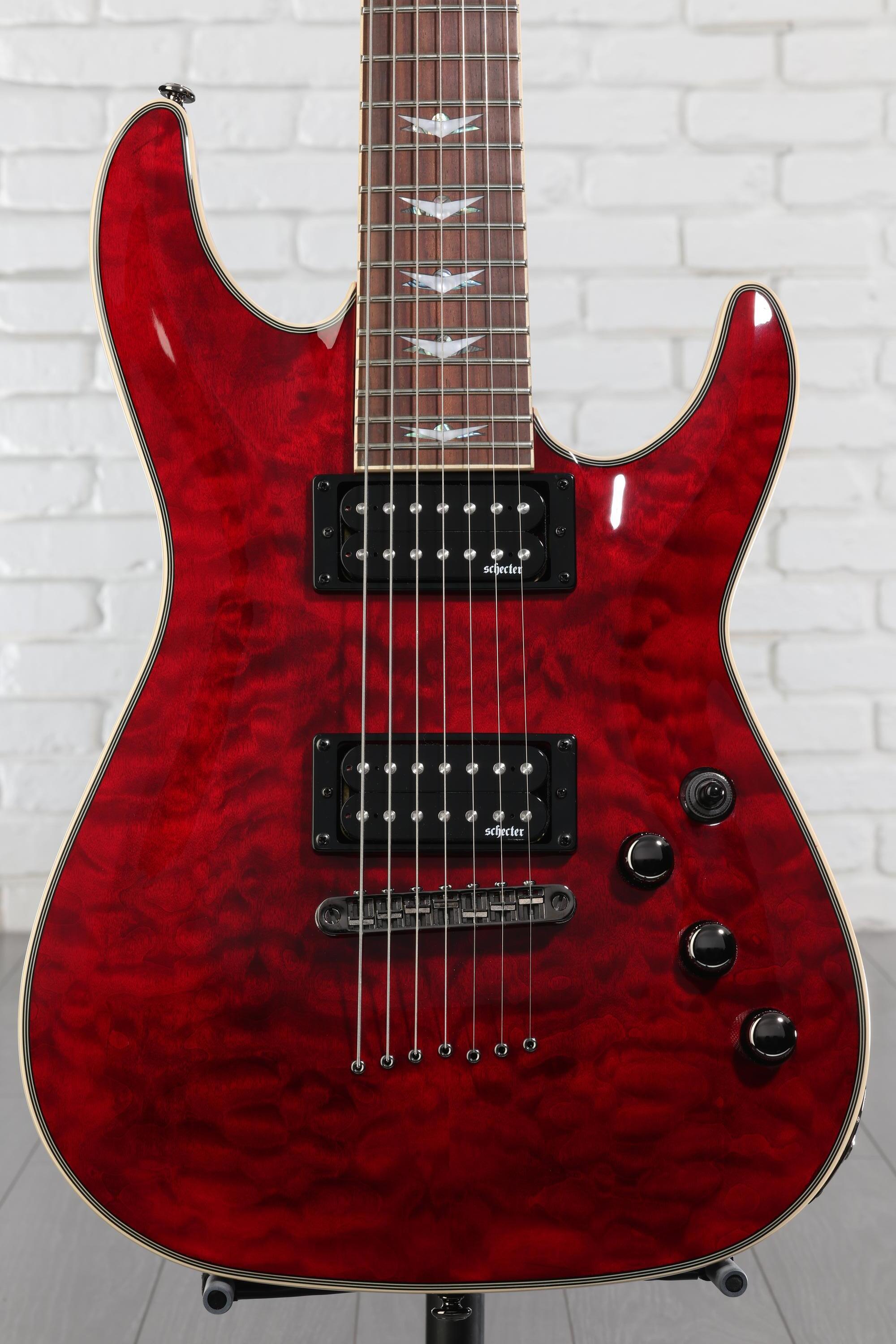 【最終値下げ】Schecter（シェクター） OMEN Extreme 7 Amazon.com: Schecter Omen Extreme-7 Electric Guitar - See Thru