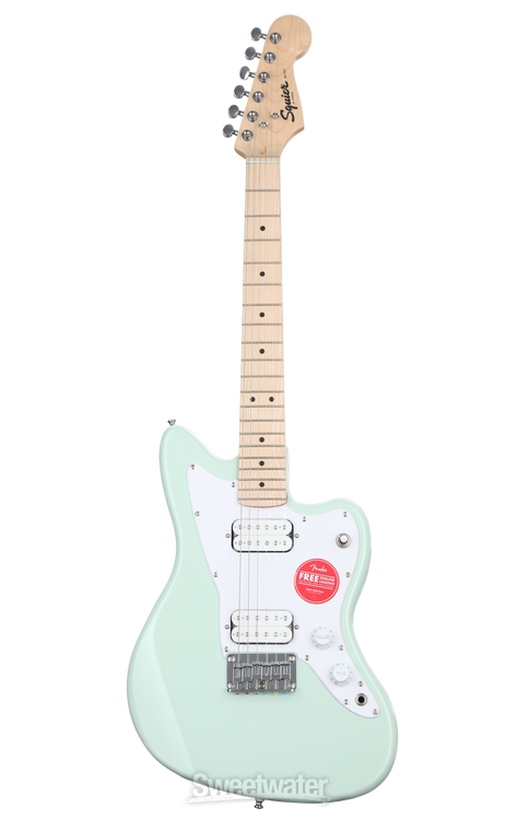 Squier Mini Jazzmaster HH Electric Guitar- Surf Green with Maple