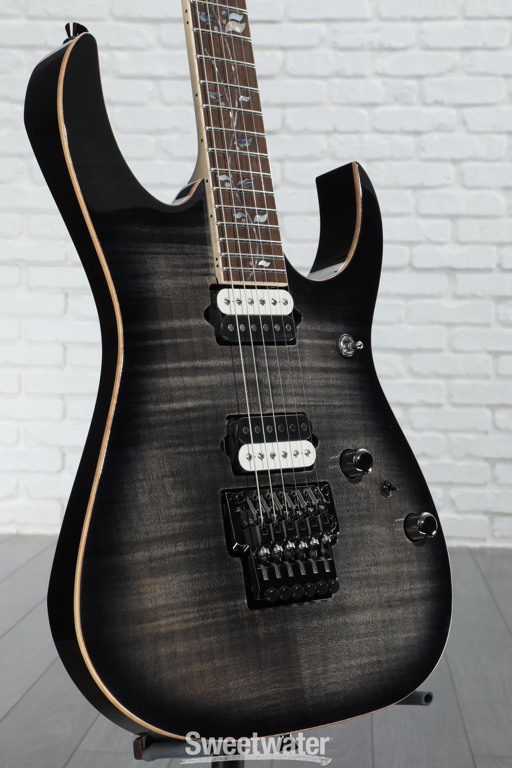 Ibanez J Custom RG8520 Electric Guitar - Black Rutile | Sweetwater