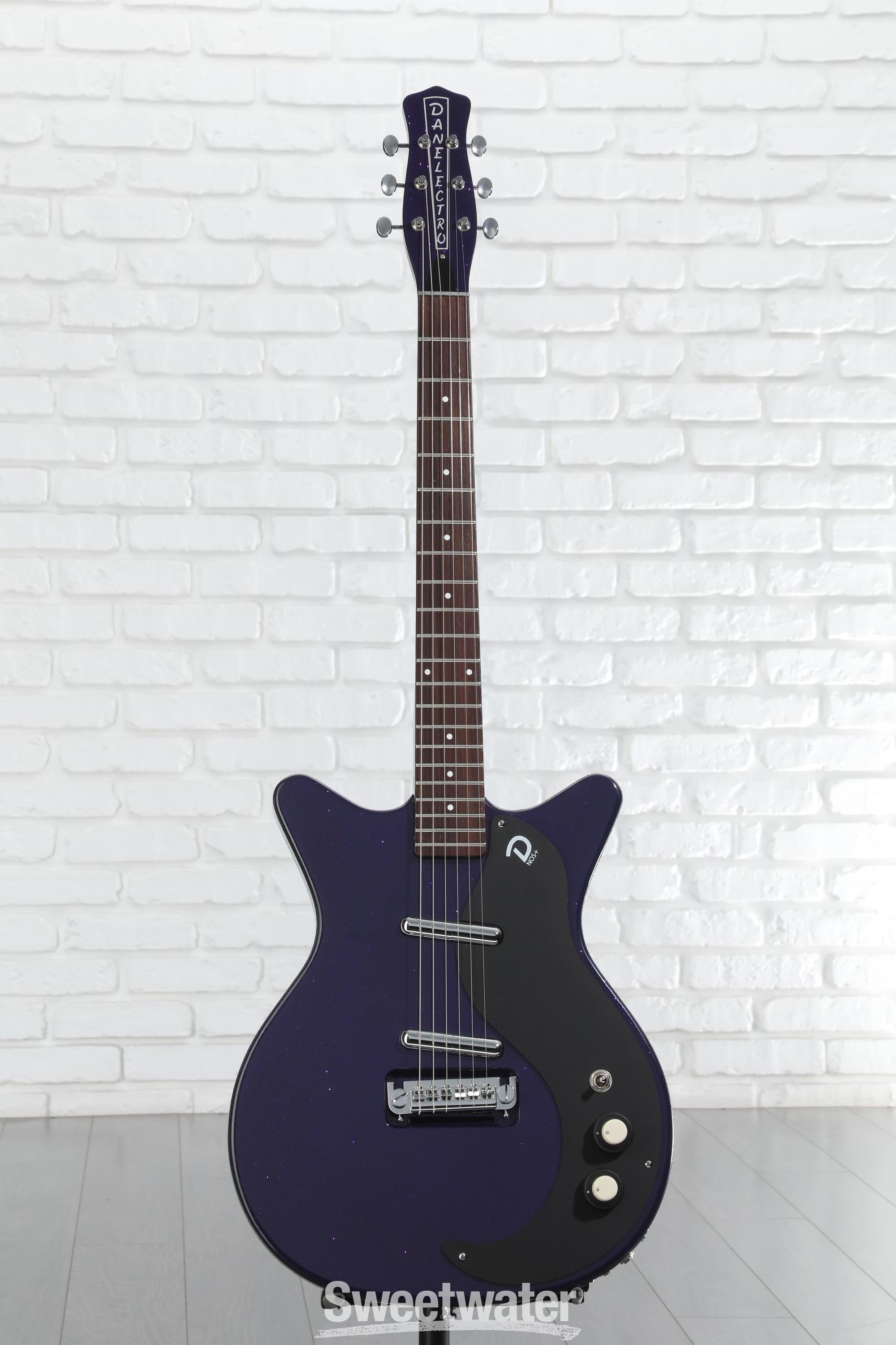 Danelectro Blackout 59 Electric Guitar - Purple Metal Flake