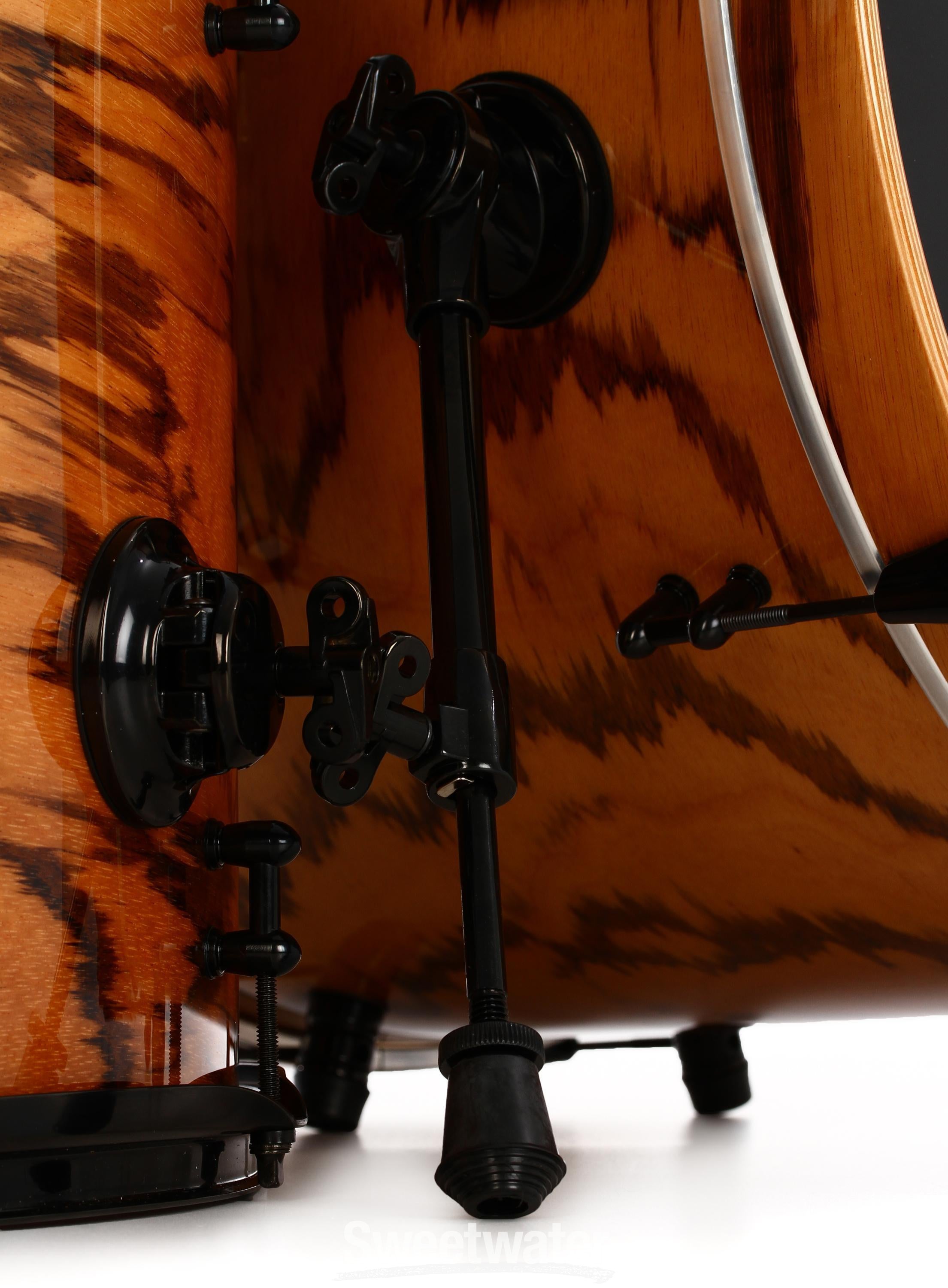 ddrum Dios 522 Maple 5-piece Shell Pack - Exotic Zebra Wood Veneer