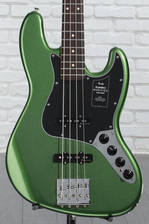 Fender Player II Modified Active Jazz Bass - Harvest Green Metallic, Rosewood Fingerboard