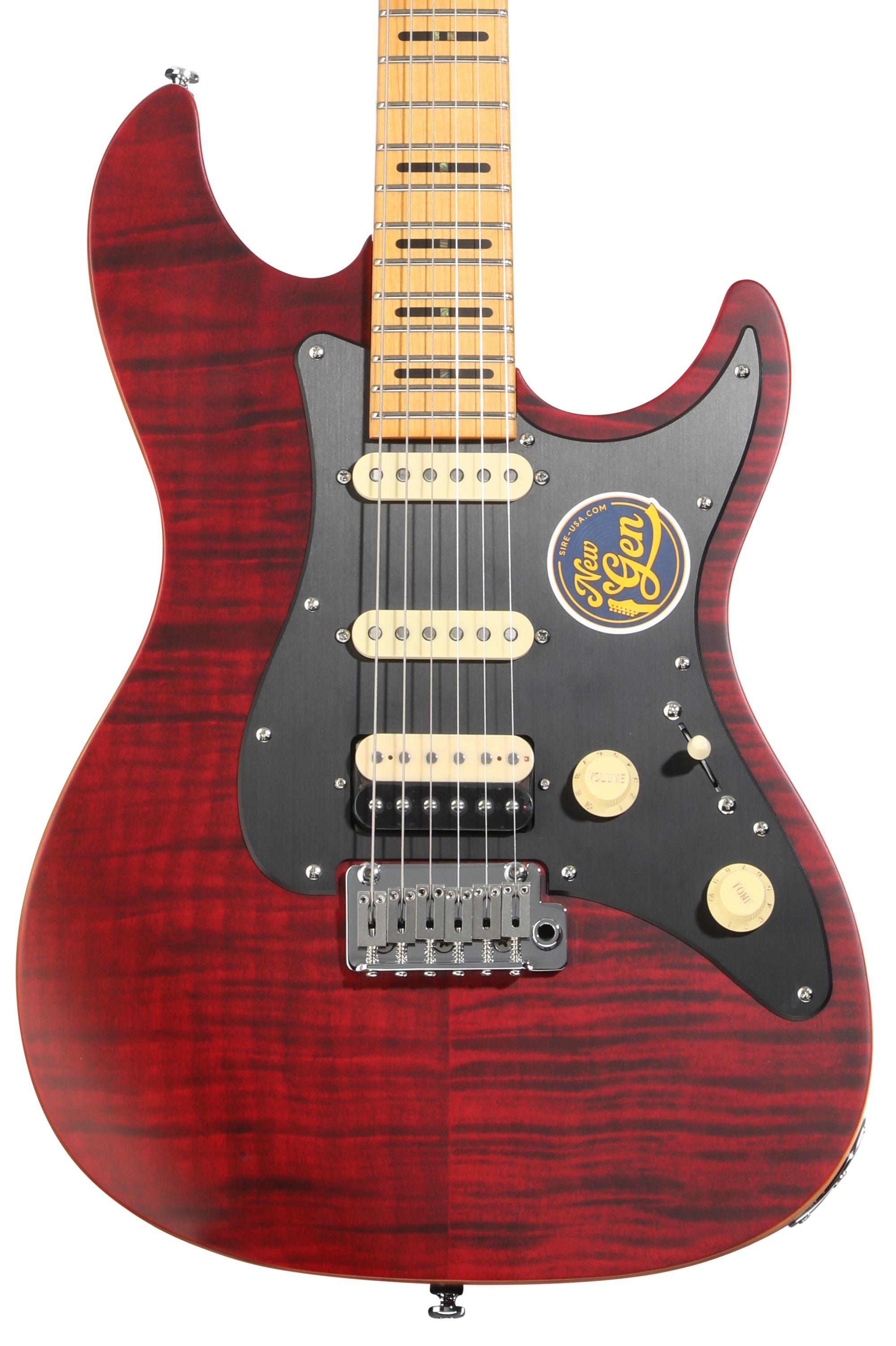 Sire Larry Carlton S7 FM New Gen Electric Guitar - See-through Red
