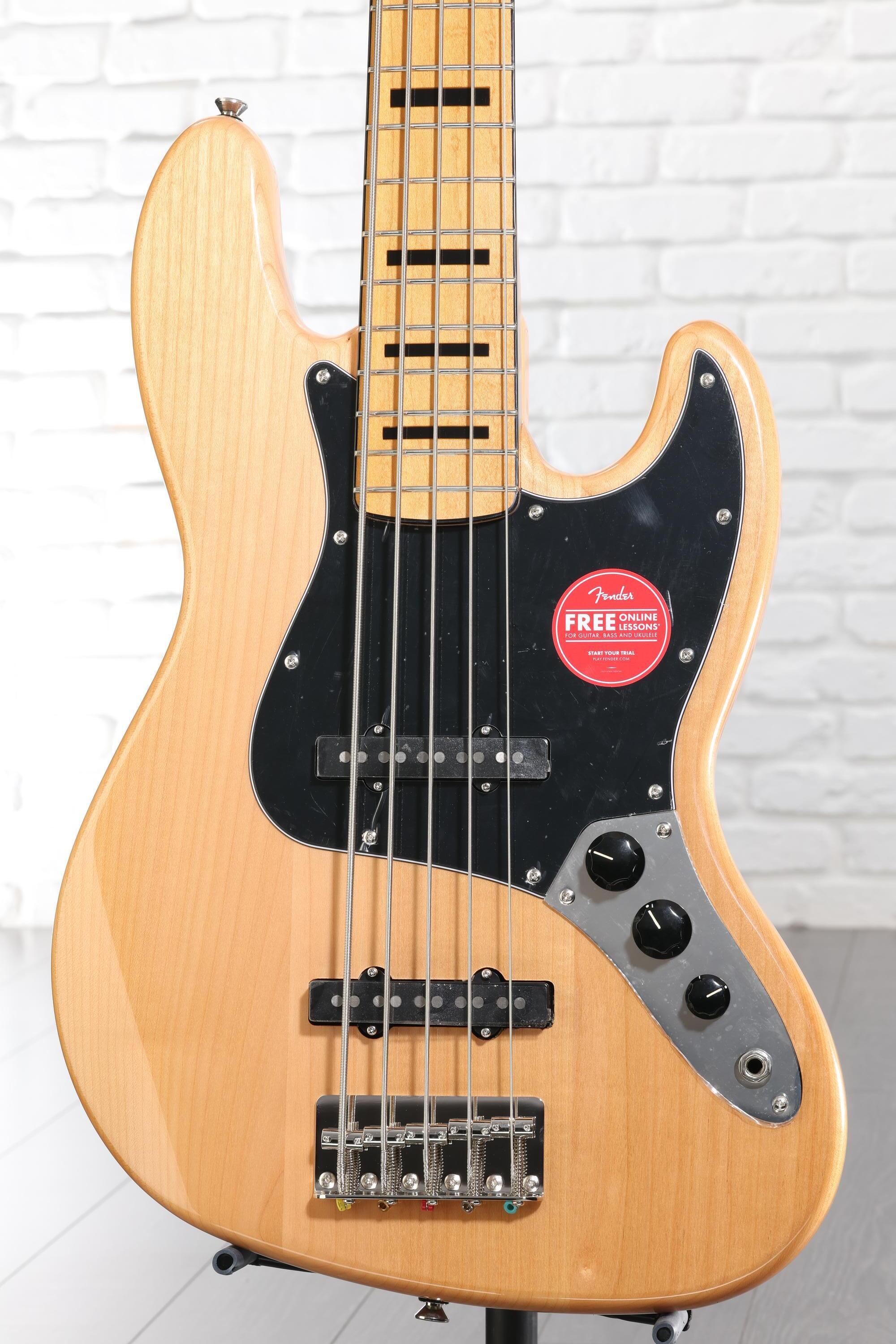 Squier Classic Vibe '70s Jazz Bass V - Natural with Maple