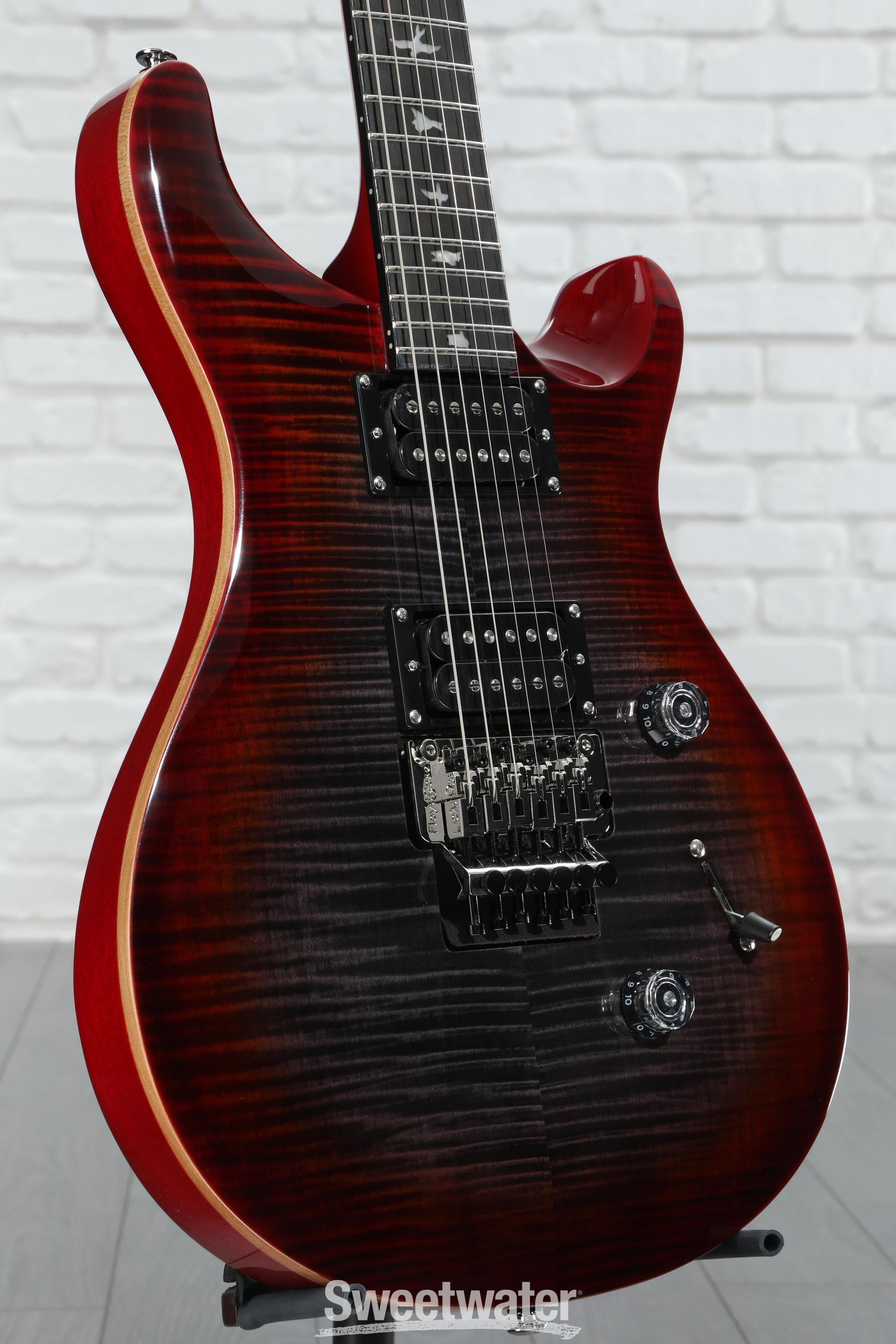 PRS SE Custom 24 Floyd - Charcoal Cherry Burst