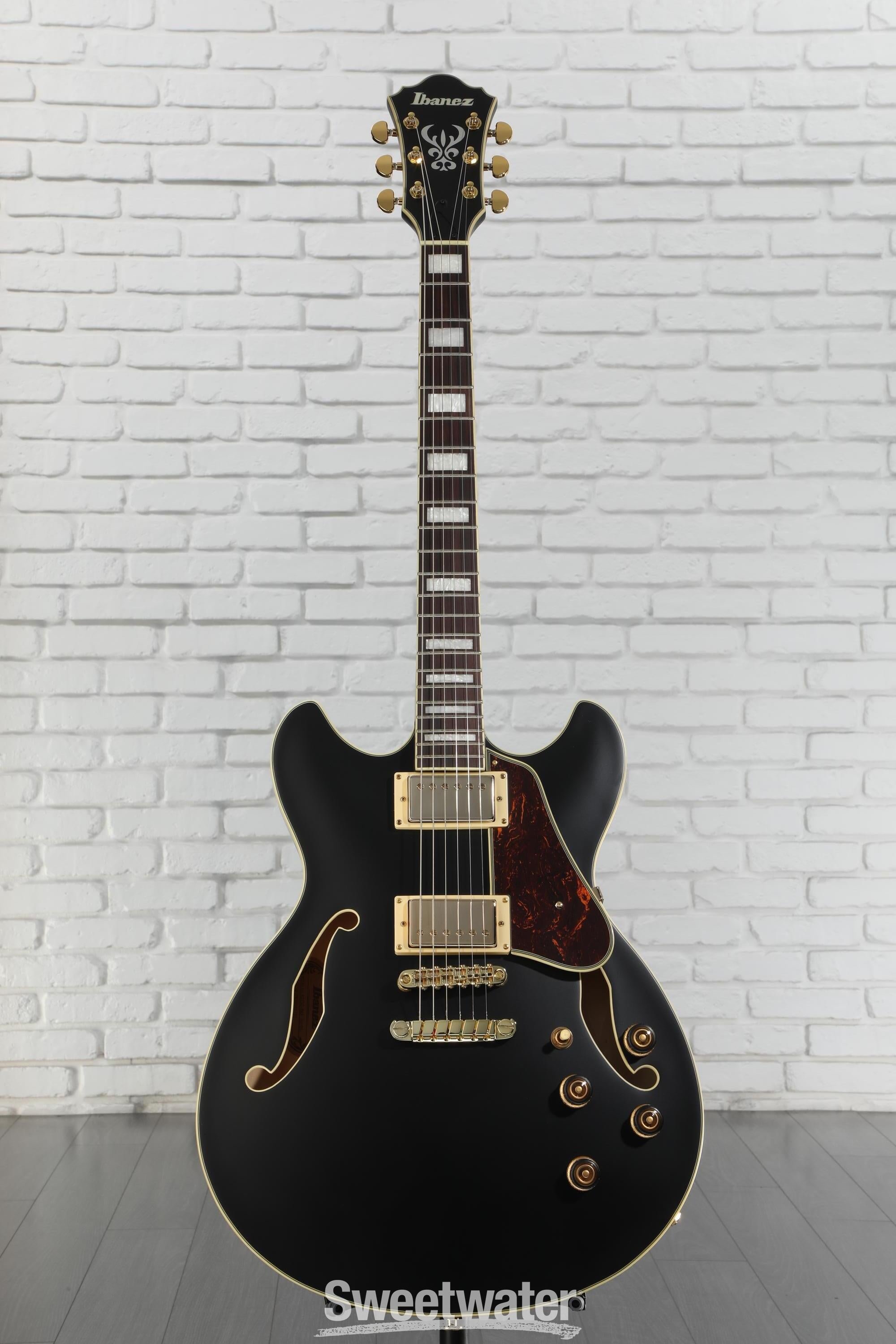 Ibanez Artcore AS73G Semi-hollowbody Electric Guitar - Black Flat