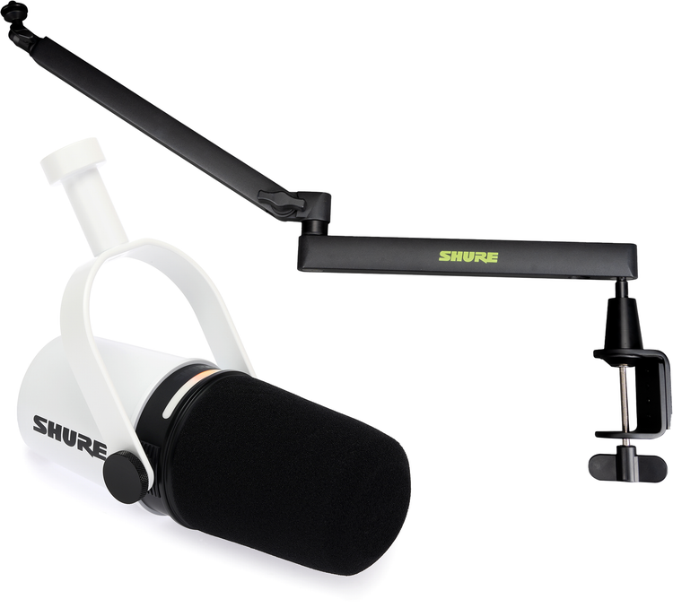 SHURE MV7+ PODCAST MICROPHONE 限定ホワイト Shure MV7+ Hybrid Podcast Microphone - White | Sweetwater