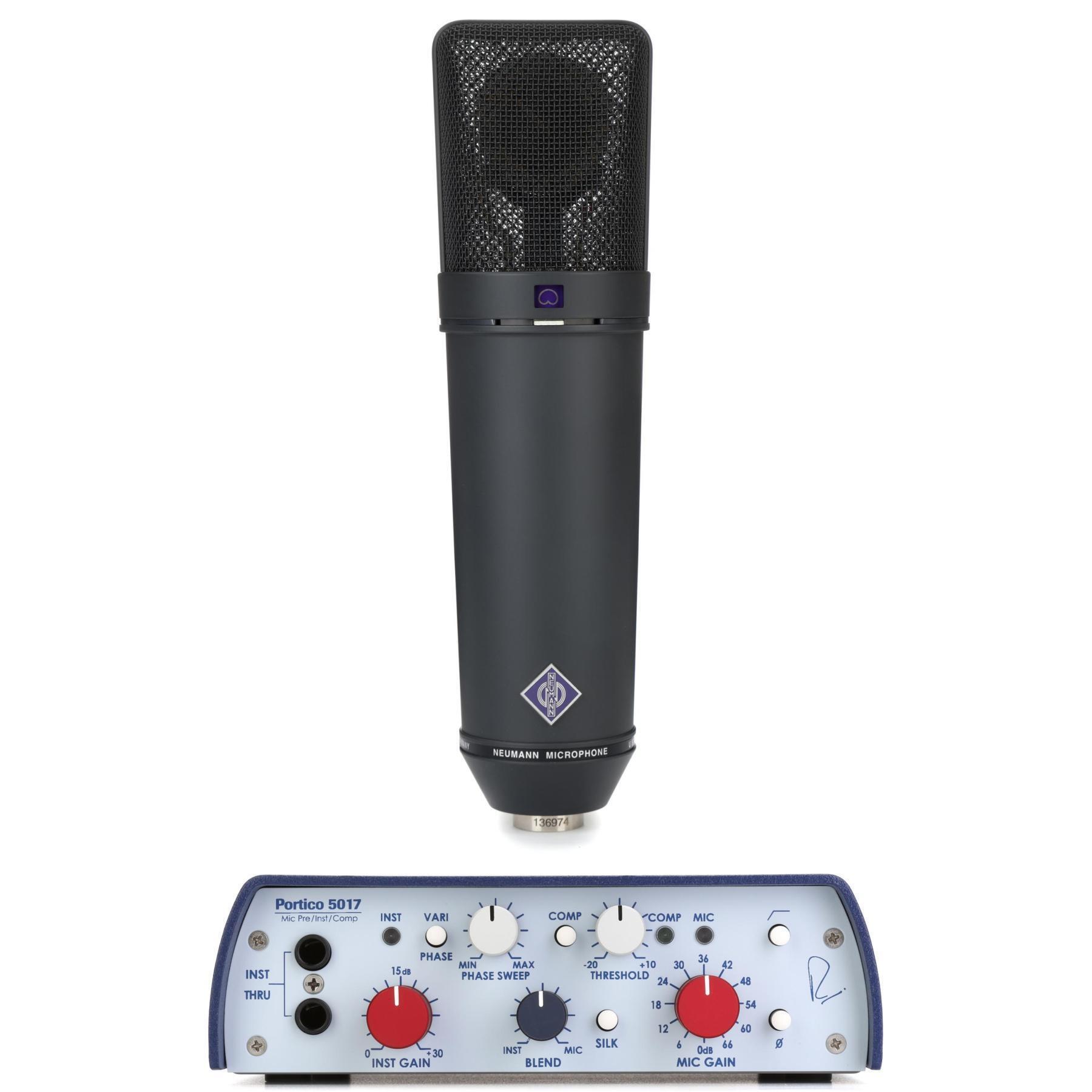 Photo of Neumann U 87 Ai Set Large-Diaphragm Condenser Microphone with Rupert Neve Designs Portico 5017 1-channel Microphone Preamp & Compressor