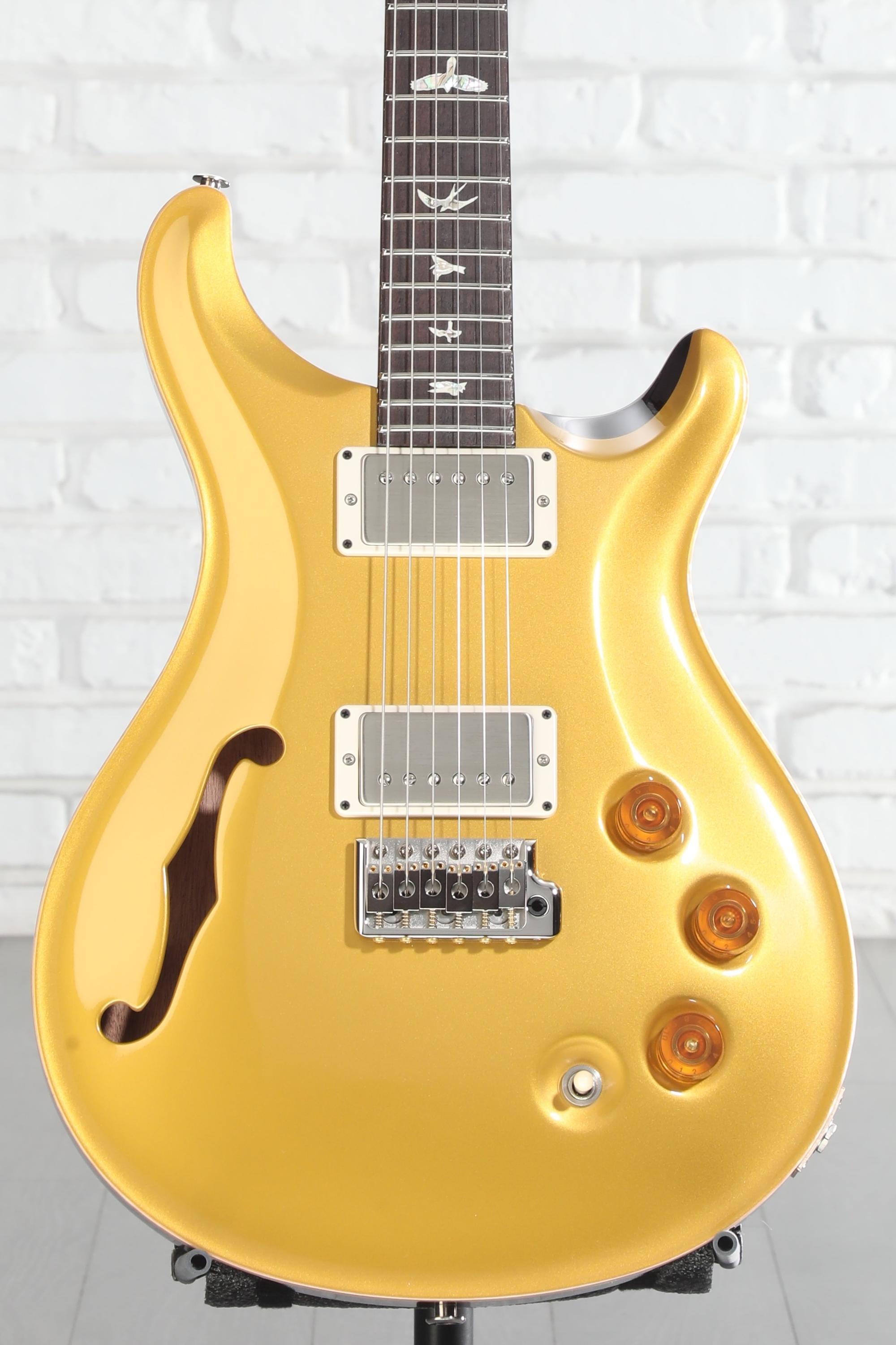 PRS DGT Semi-Hollow Electric Guitar with Birds Inlays - Gold Top