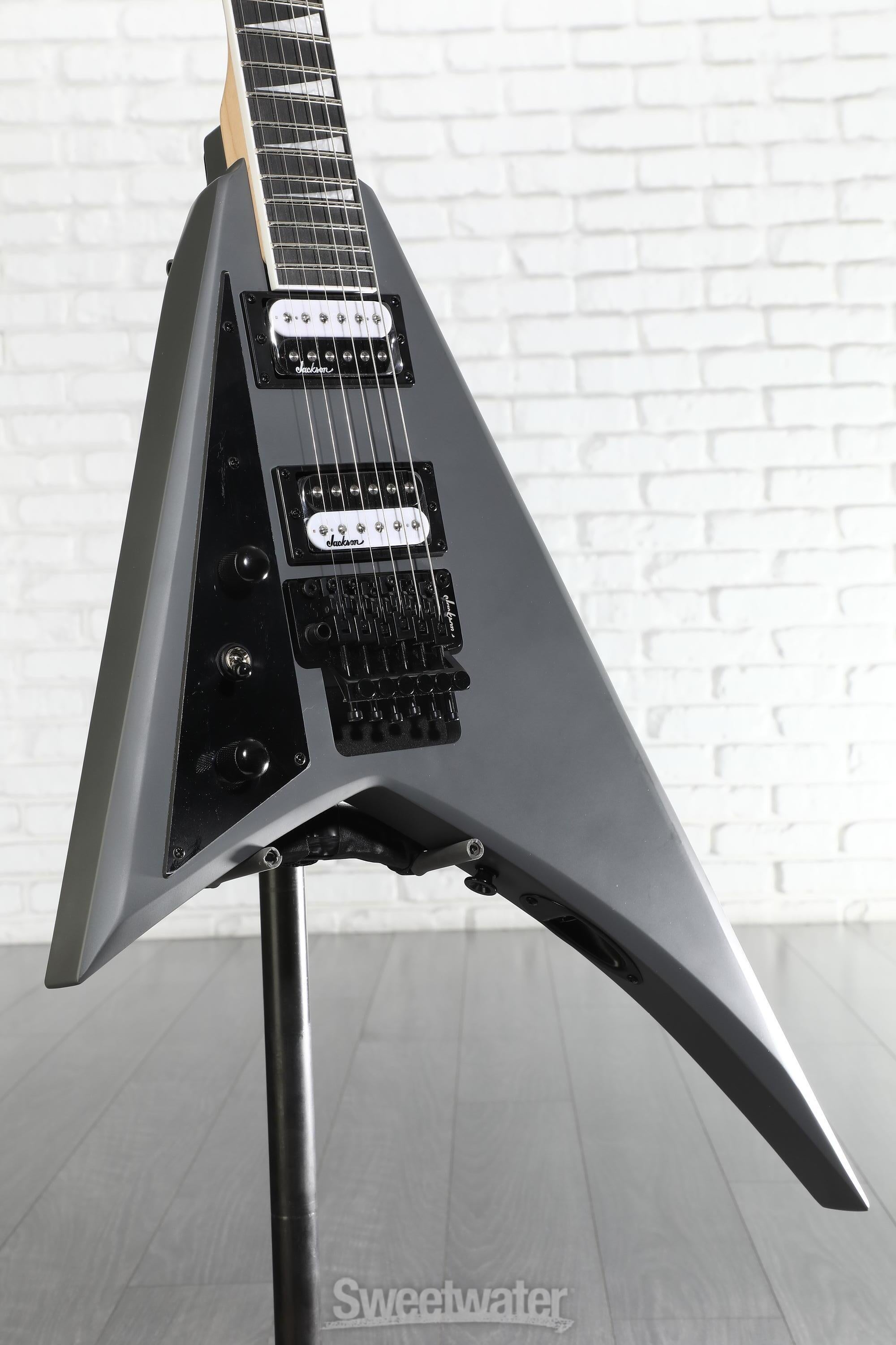 Photo of Jackson Rhoads JS32 Left-handed Electric Guitar - Satin Gray