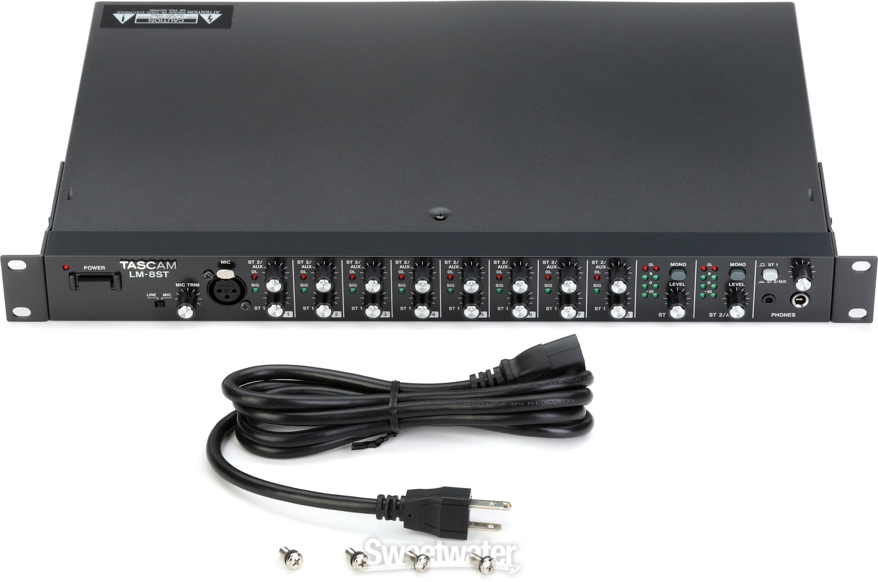 TASCAM LM-8ST 8-channel Stereo Line Mixer | Sweetwater