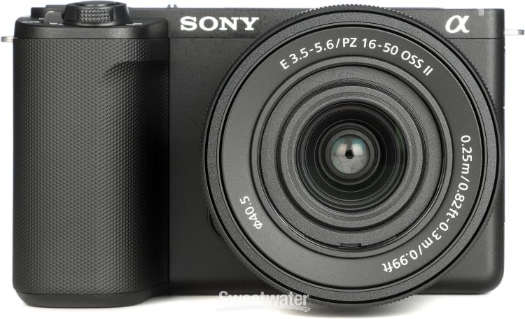 Sony Alpha ZV-E10 II Mirrorless Camera with 16-50mm Lens Kit - Black