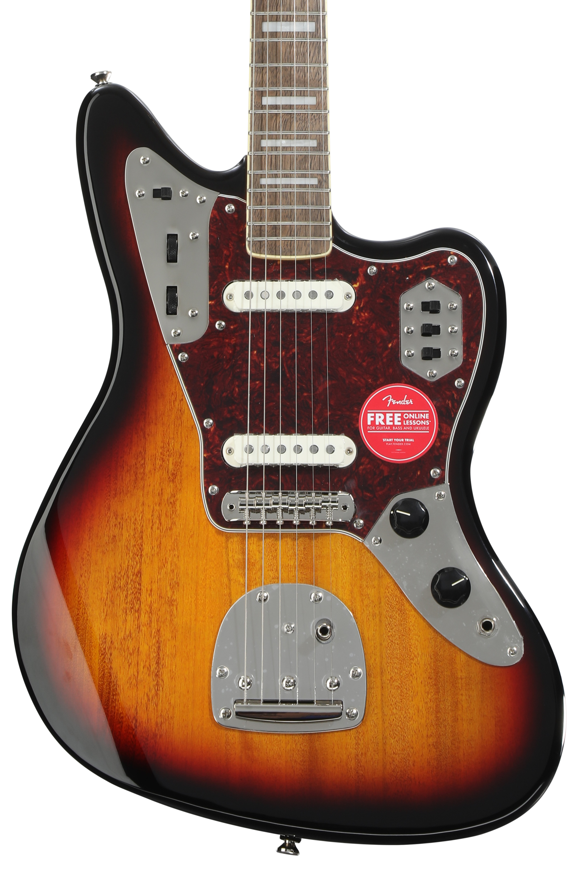 ギター SQUIER Classic Vibe 70s Jaguar 3TS Squier Classic Vibe '70s Jaguar - 3-Tone Sunburst | Sweetwater