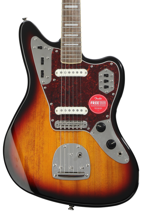 Squier Classic Vibe '70s Jaguar - 3-Tone Sunburst | Sweetwater