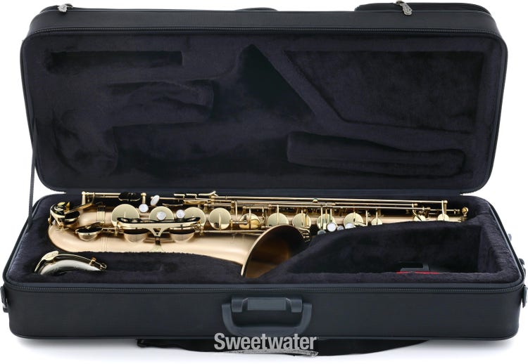P. Mauriat Le Bravo Tenor Saxophone - Gold Brass Matte Body