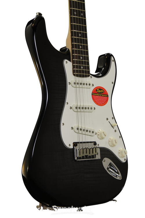 Squier Standard Stratocaster FMT - Ebony Transparent