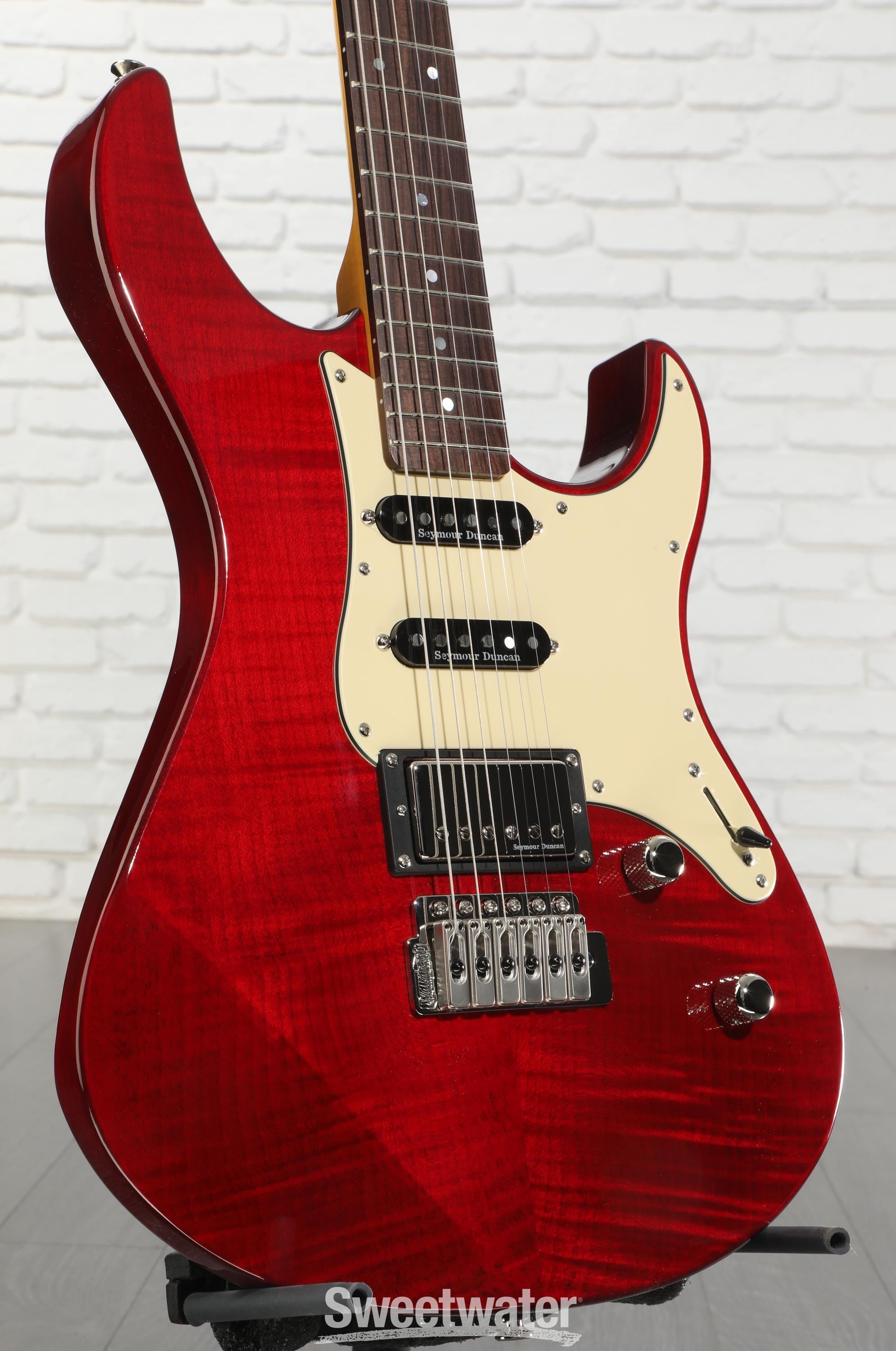 Yamaha PAC612VIIFMX Pacifica Electric Guitar - Fired Red | Sweetwater