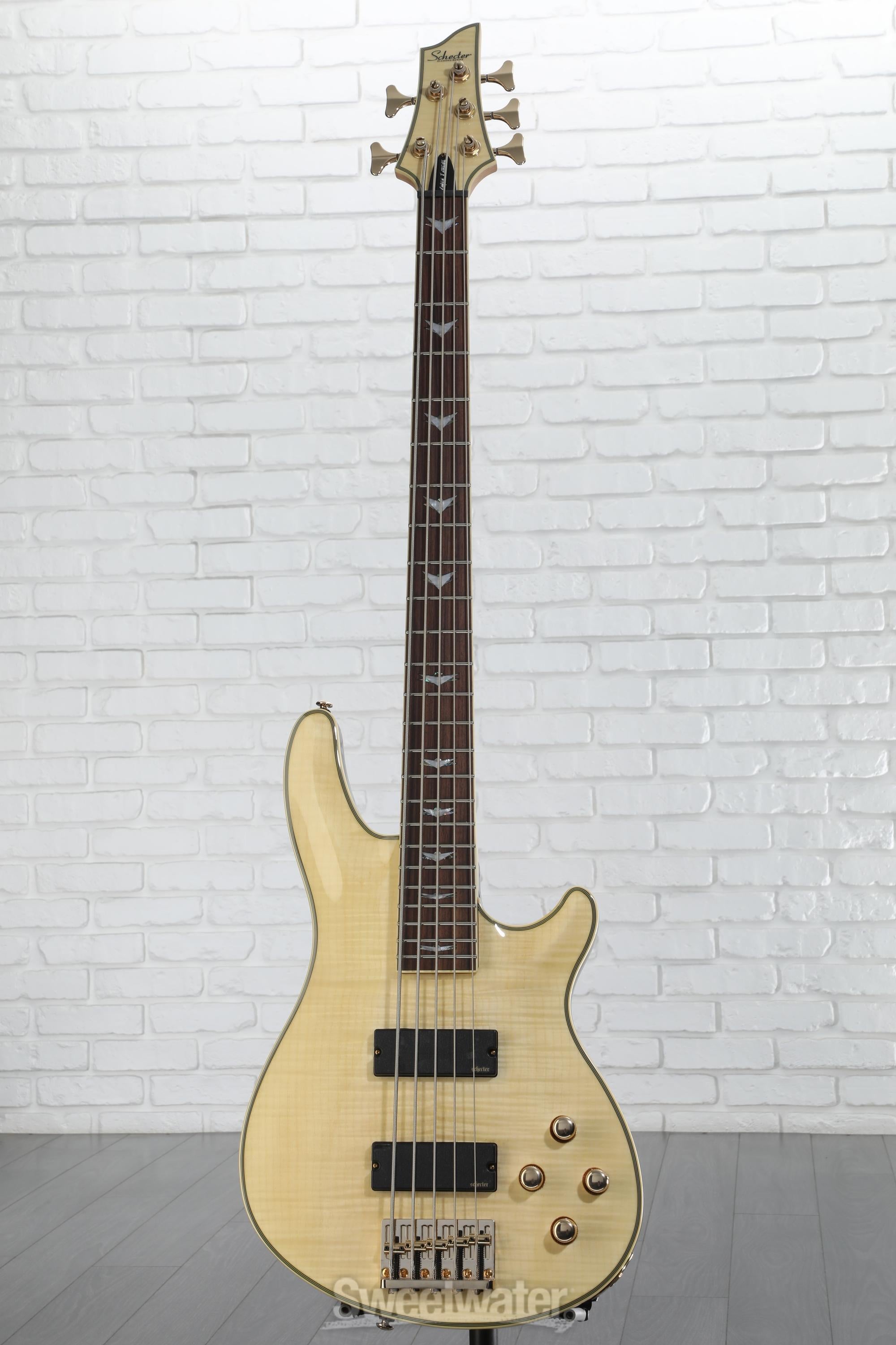 シェクター Diamond Series Omen Extreme-5 Schecter Omen Extreme-5 Bass Guitar - Natural | Sweetwater