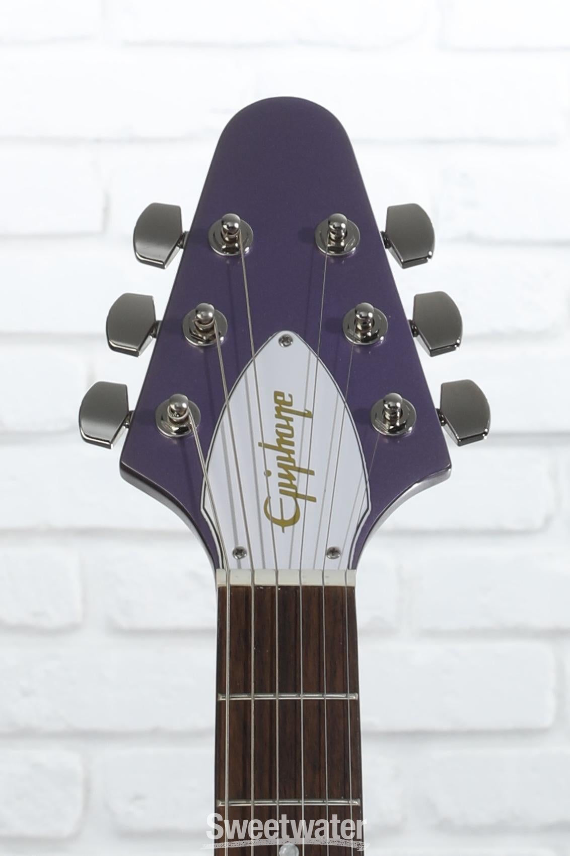 Epiphone Kirk Hammett 1979 Flying V Electric Guitar - Purple Metallic