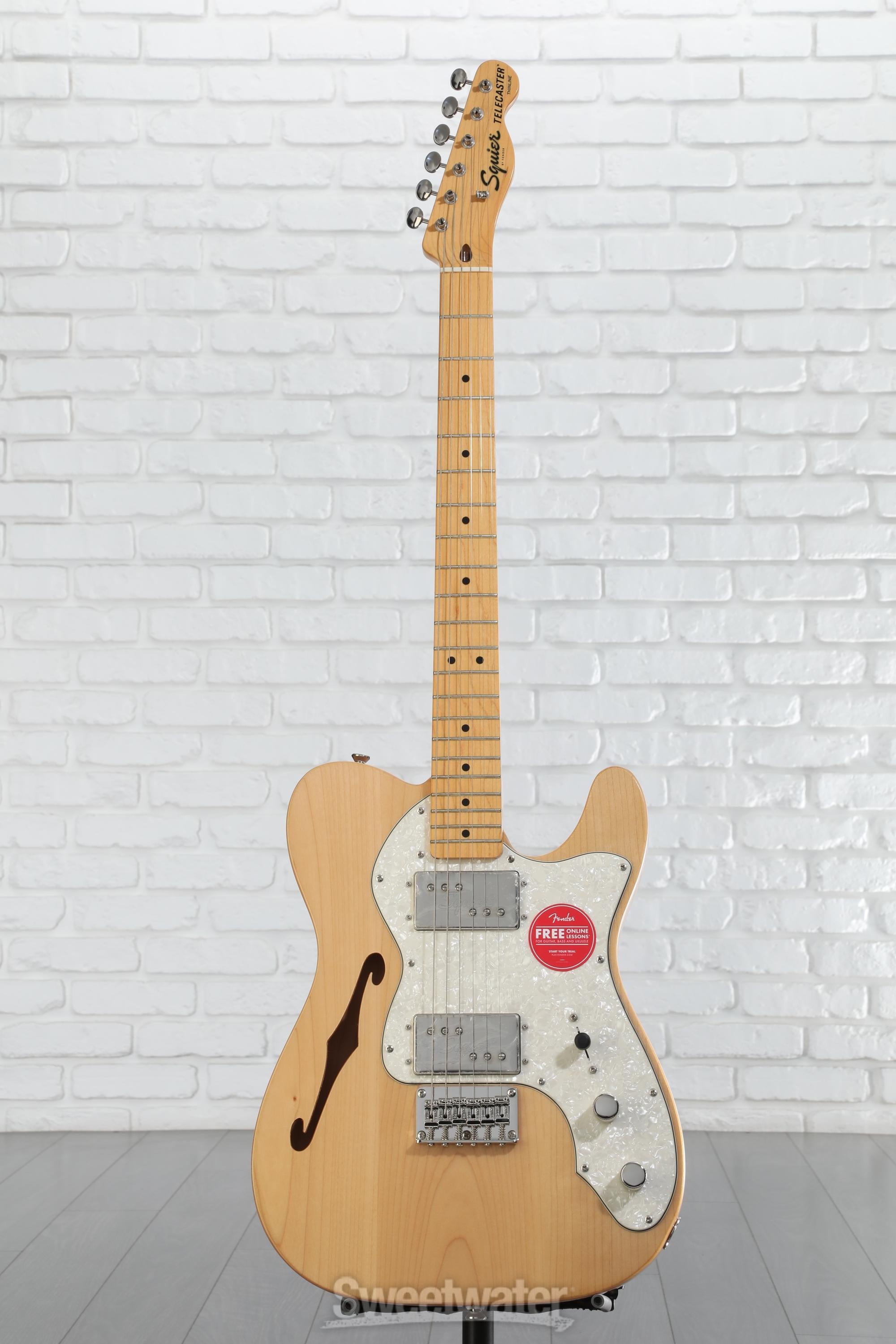 ギター Squier by Fender Telecaster Thinline Squier Classic Vibe '70s Telecaster Thinline - Natural