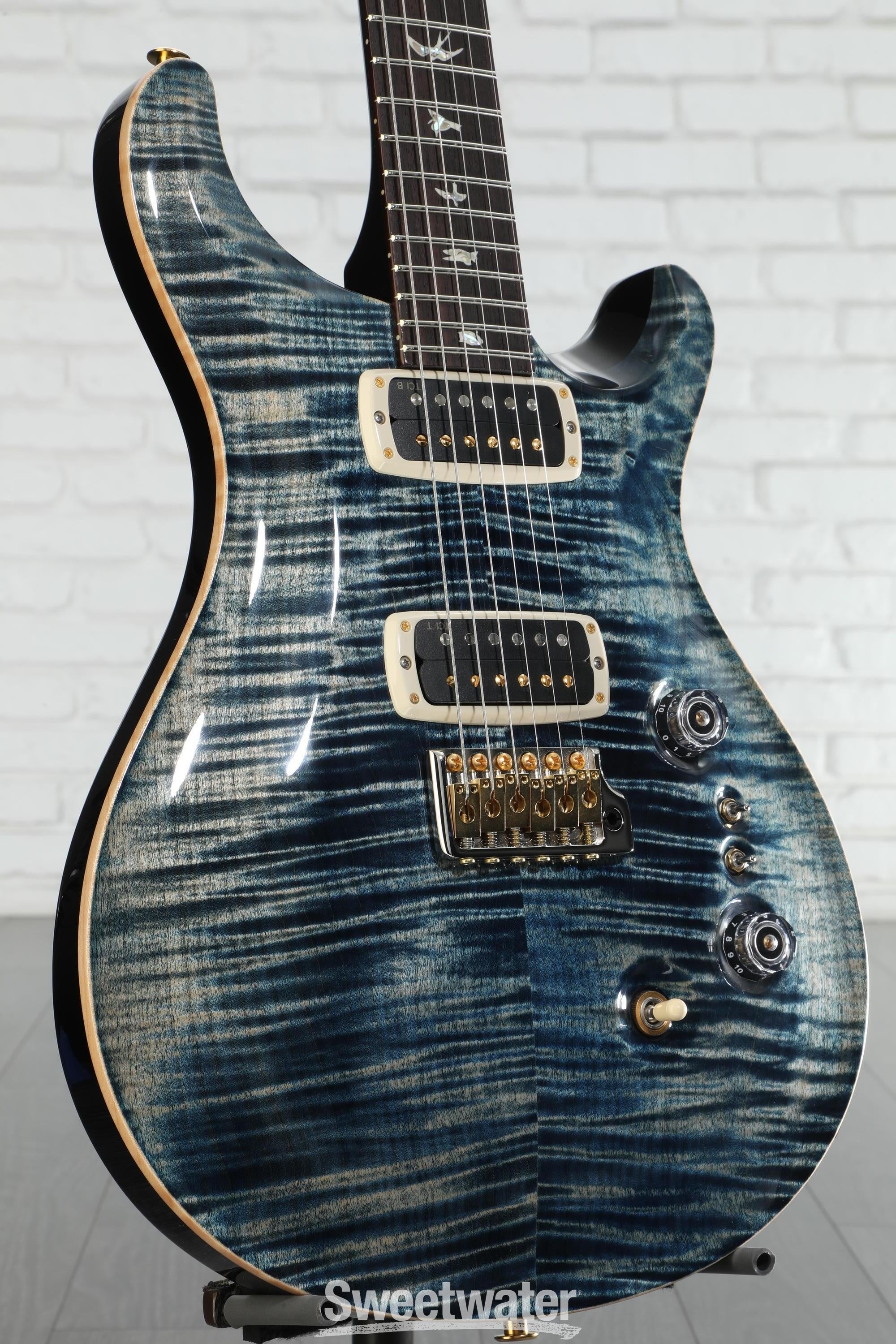 PRS Custom 24-08 10-Top Electric Guitar - Faded Whale Blue
