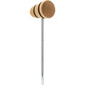 Photo of Low Boy Wood Bass Drum Beater - Natural with Black Stripes